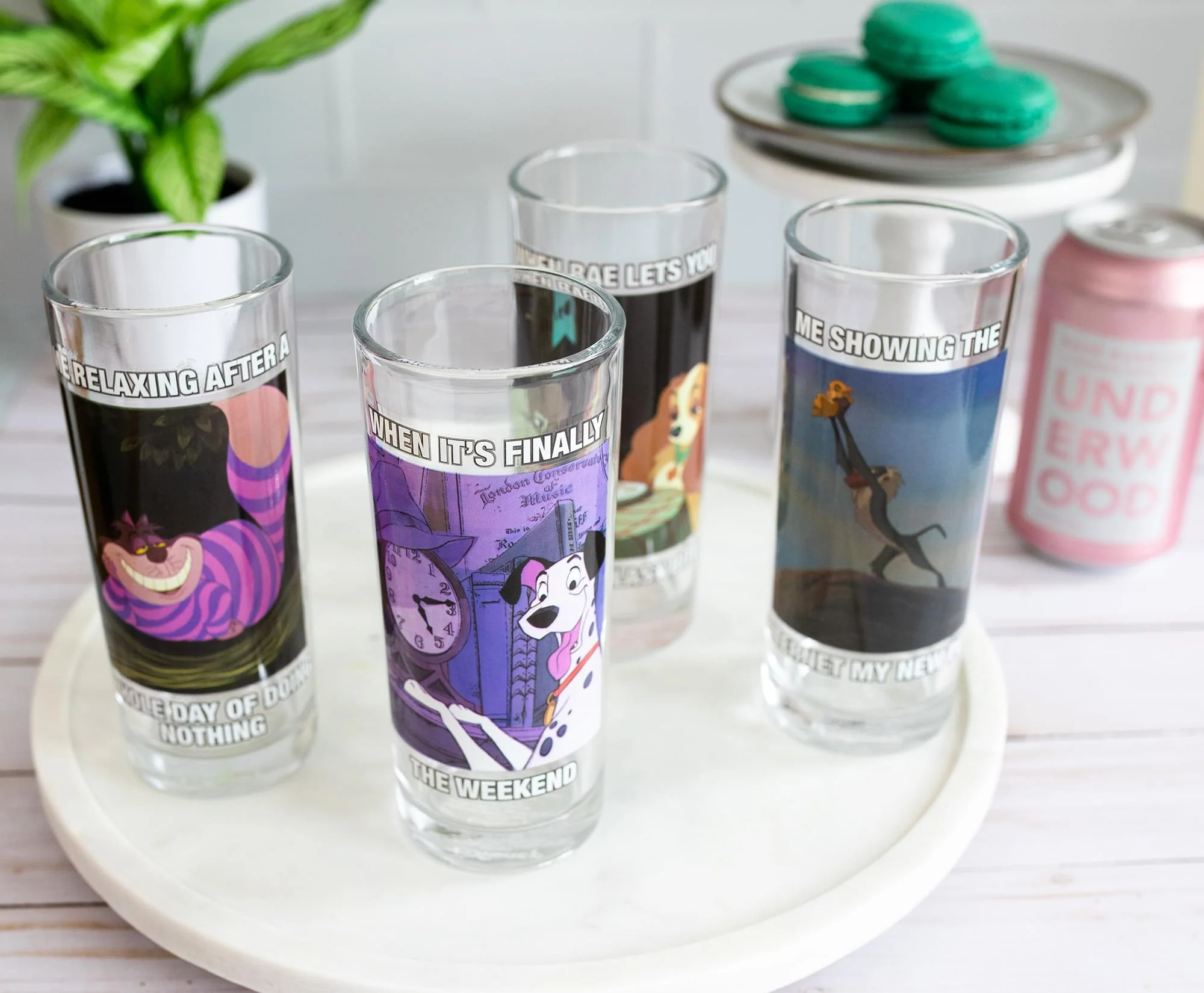 Disney Memes 10-Ounce Tumbler Glasses | Set of 4 - Image 2