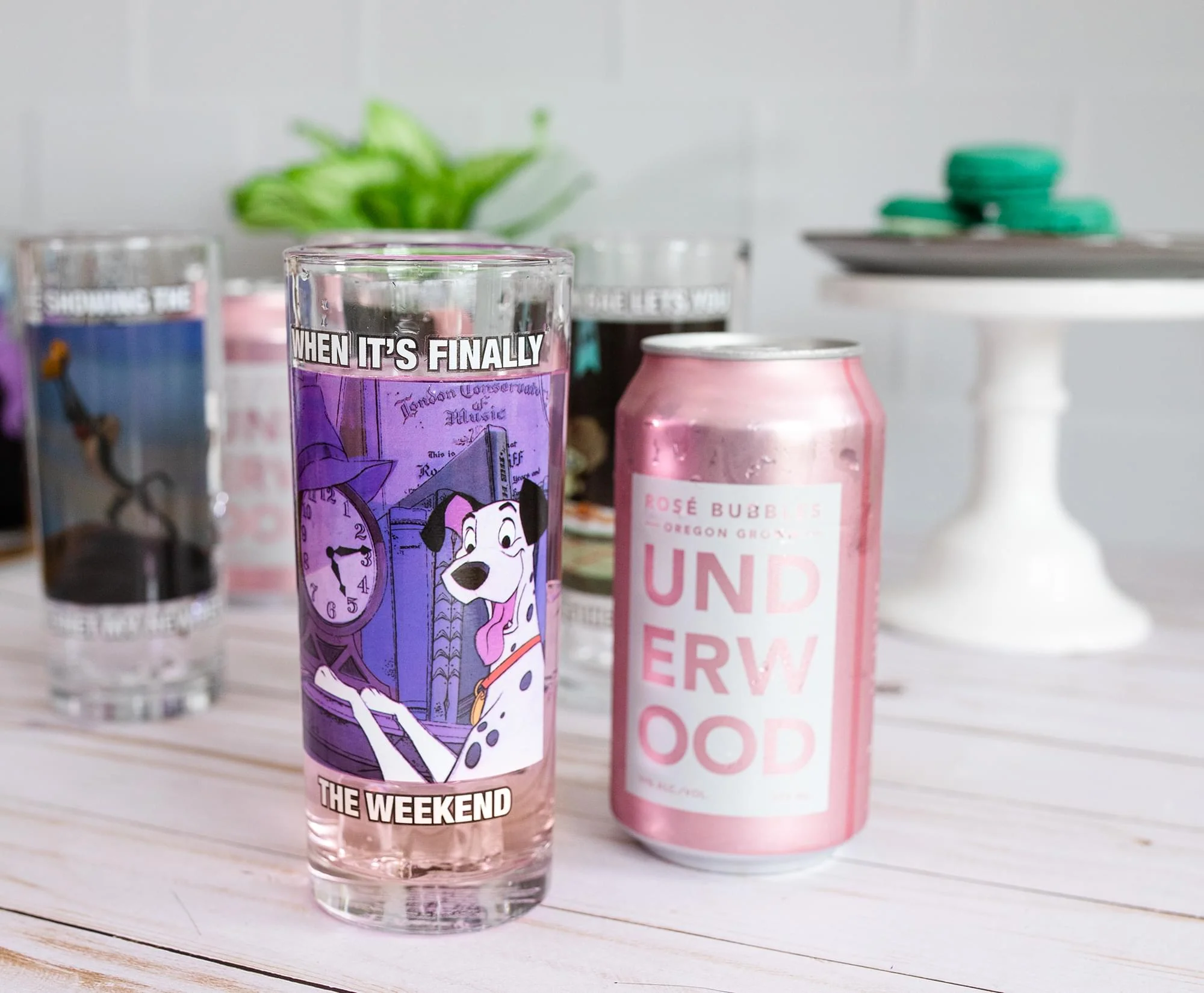 Disney Memes 10-Ounce Tumbler Glasses | Set of 4 - Image 5