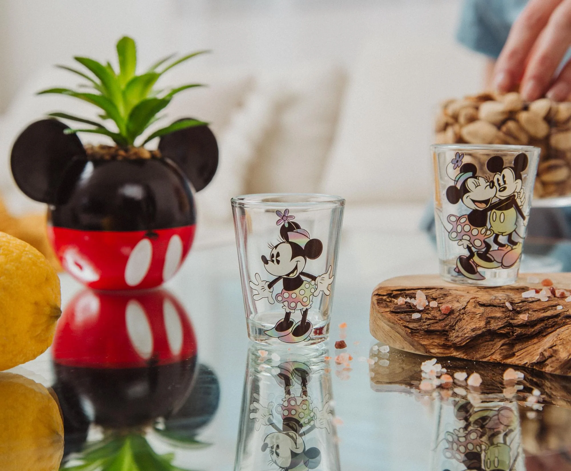 Disney Mickey and Minnie Mouse Rainbow 2-Ounce Mini Shot Glasses | Set of 4 - Image 6