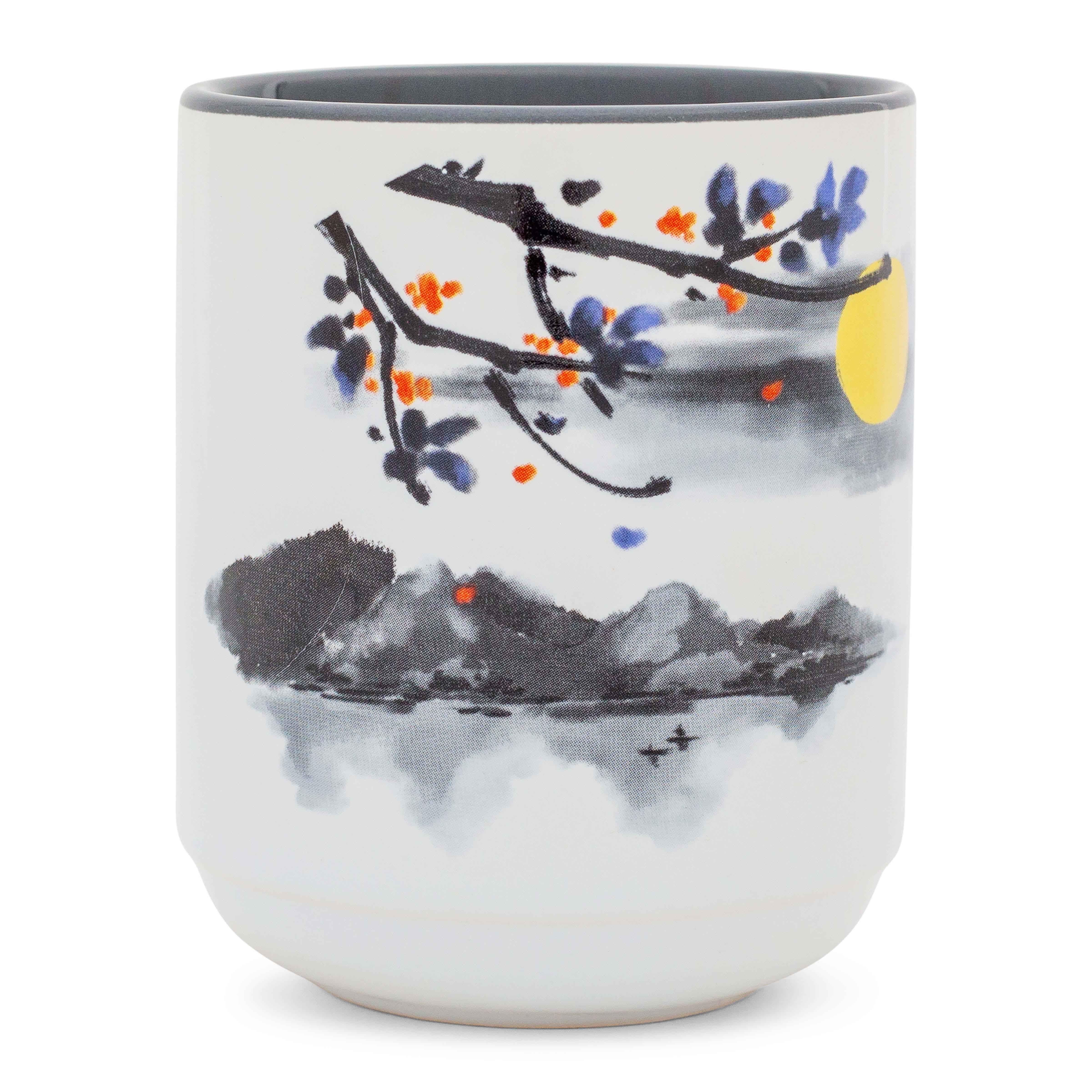 Disney Mickey and Minnie Mouse Sunset Asian Ceramic Tea Cup | Holds 9 Ounces - Image 3