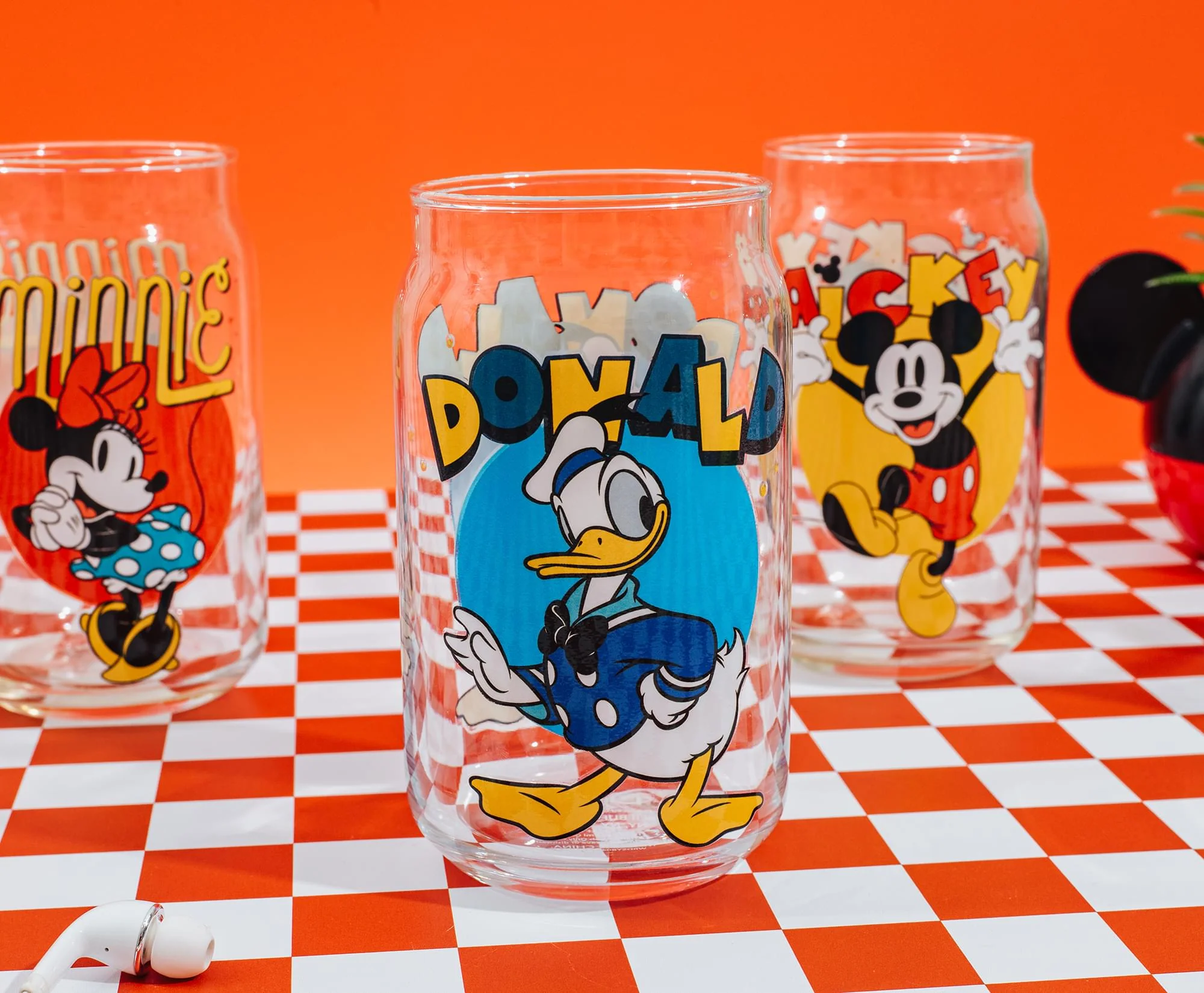 Disney Mickey Mouse and Friends 4-Piece Glass Can Set | Each Holds 16 Ounces - Image 6