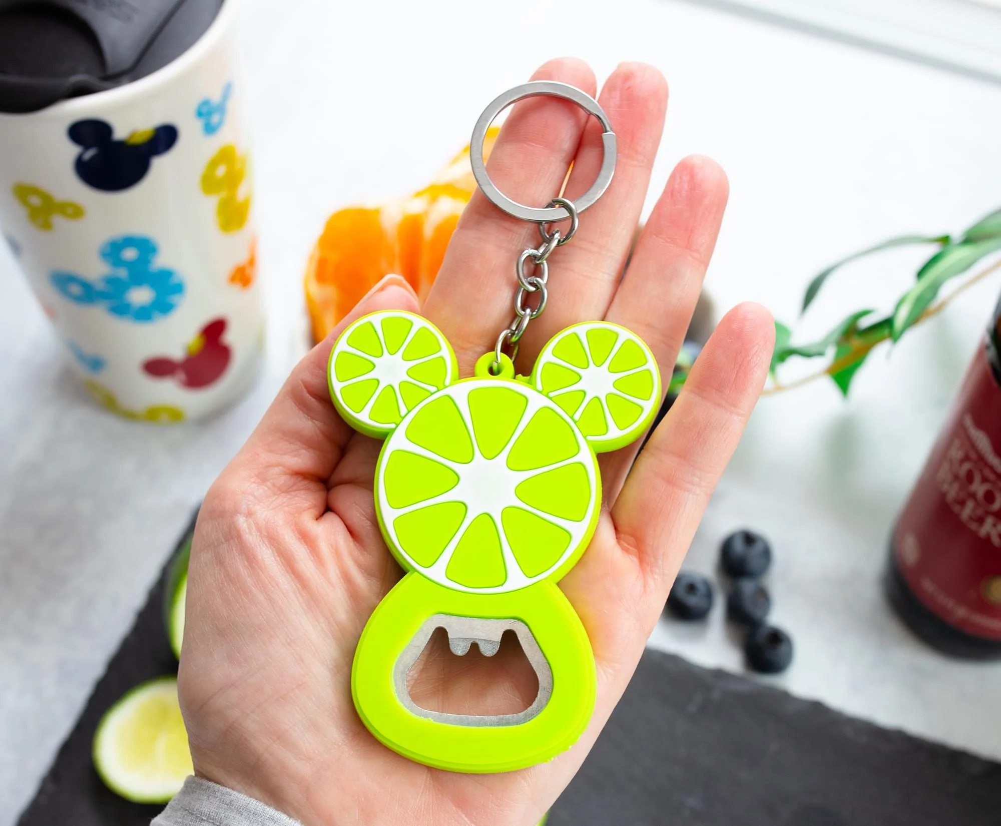 Disney Mickey Mouse Fruit Bottle Opener Keychain - Image 4