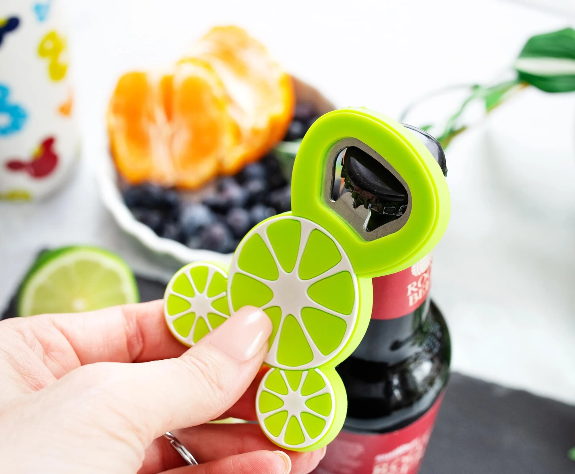 Disney Mickey Mouse Fruit Bottle Opener Keychain - Image 5