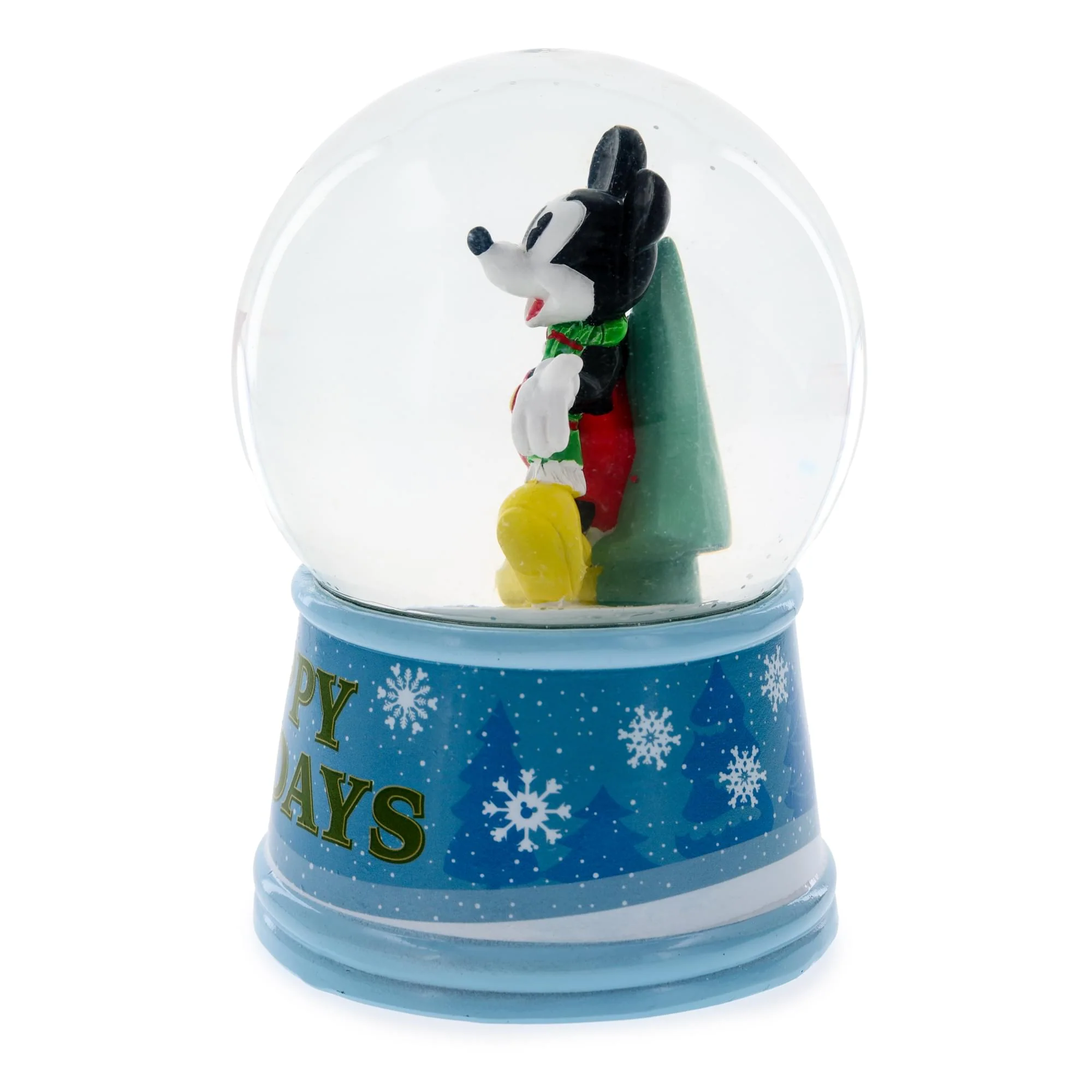Disney Mickey Mouse "Happy Holidays" Light-Up Snow Globe | 6 Inches Tall - Image 2