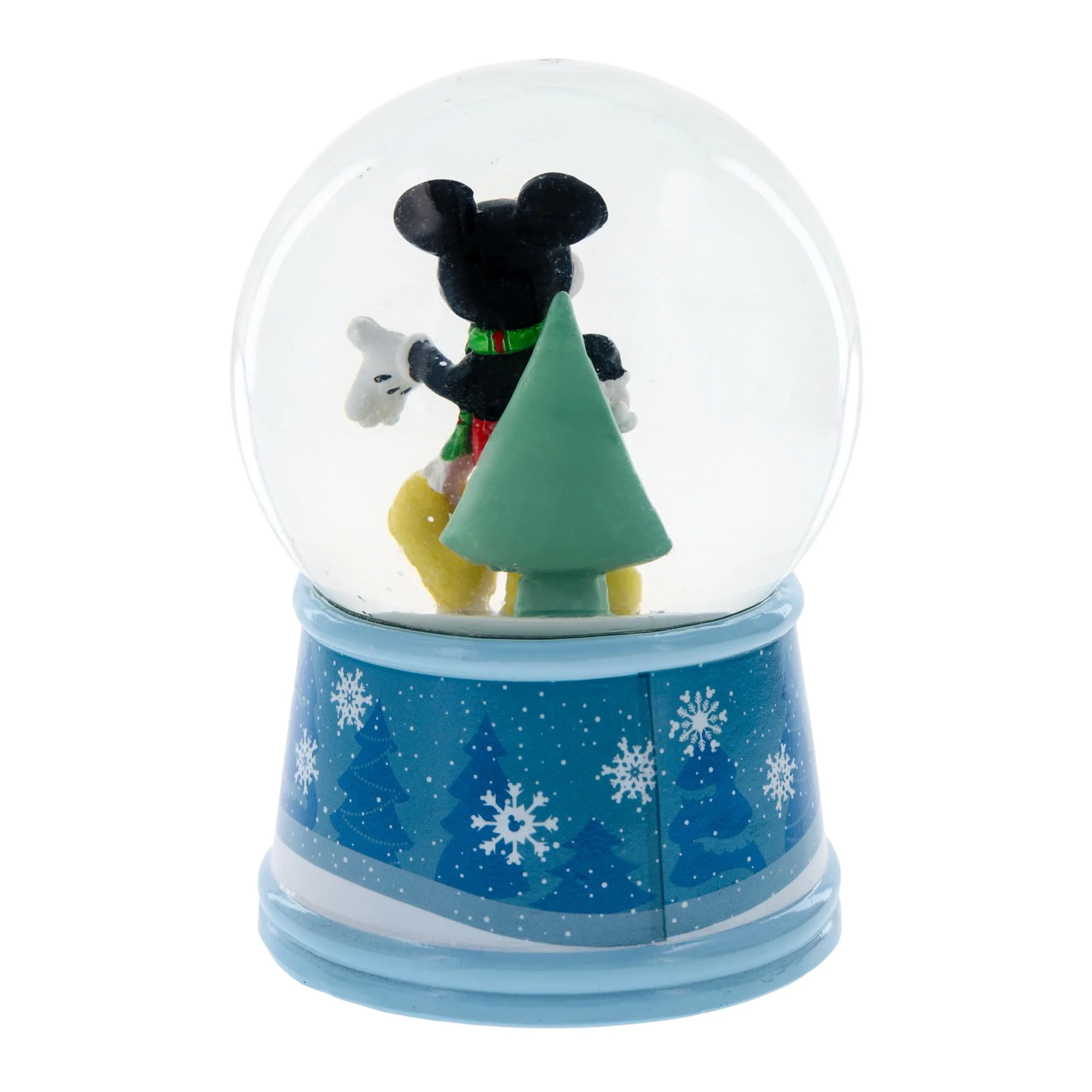 Disney Mickey Mouse "Happy Holidays" Light-Up Snow Globe | 6 Inches Tall - Image 3