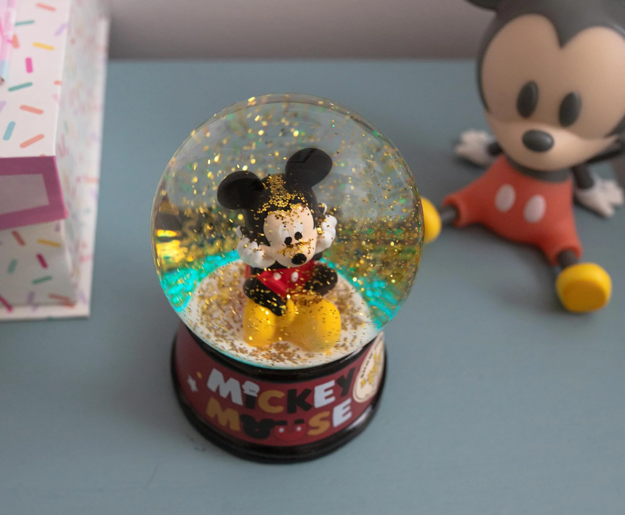 Disney Mickey Mouse Light-Up Collectible Snow Globe | 6 Inches Tall - Image 6