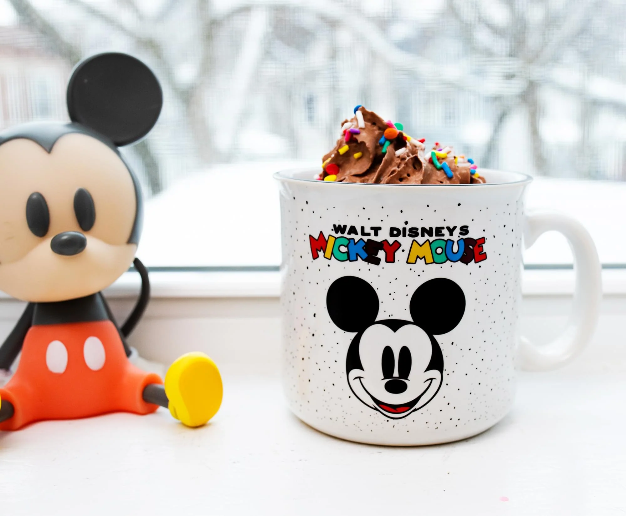 Disney Mickey Mouse Rainbow Ceramic Camper Mug | Holds 20 Ounces - Image 5