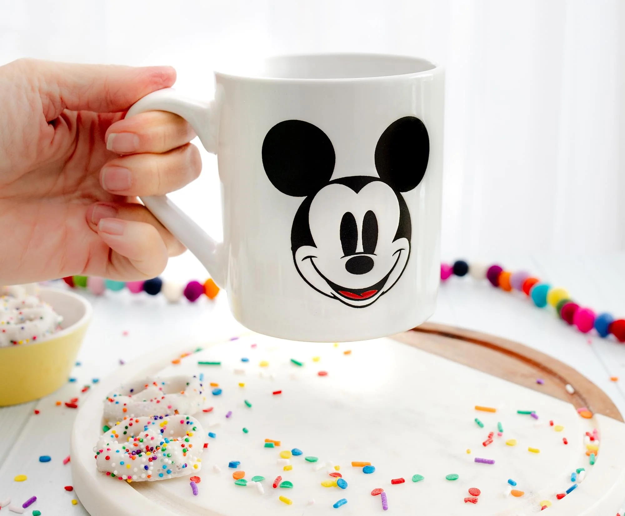 Disney Mickey Mouse Wax Resist Ceramic Mug | Holds 14 Ounces - Image 4