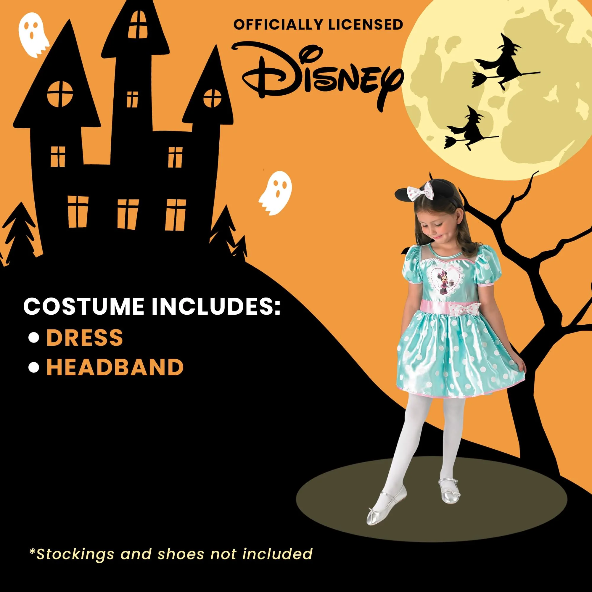 Disney Minnie Mint Cupcake Deluxe Child Costume Dress - Image 4