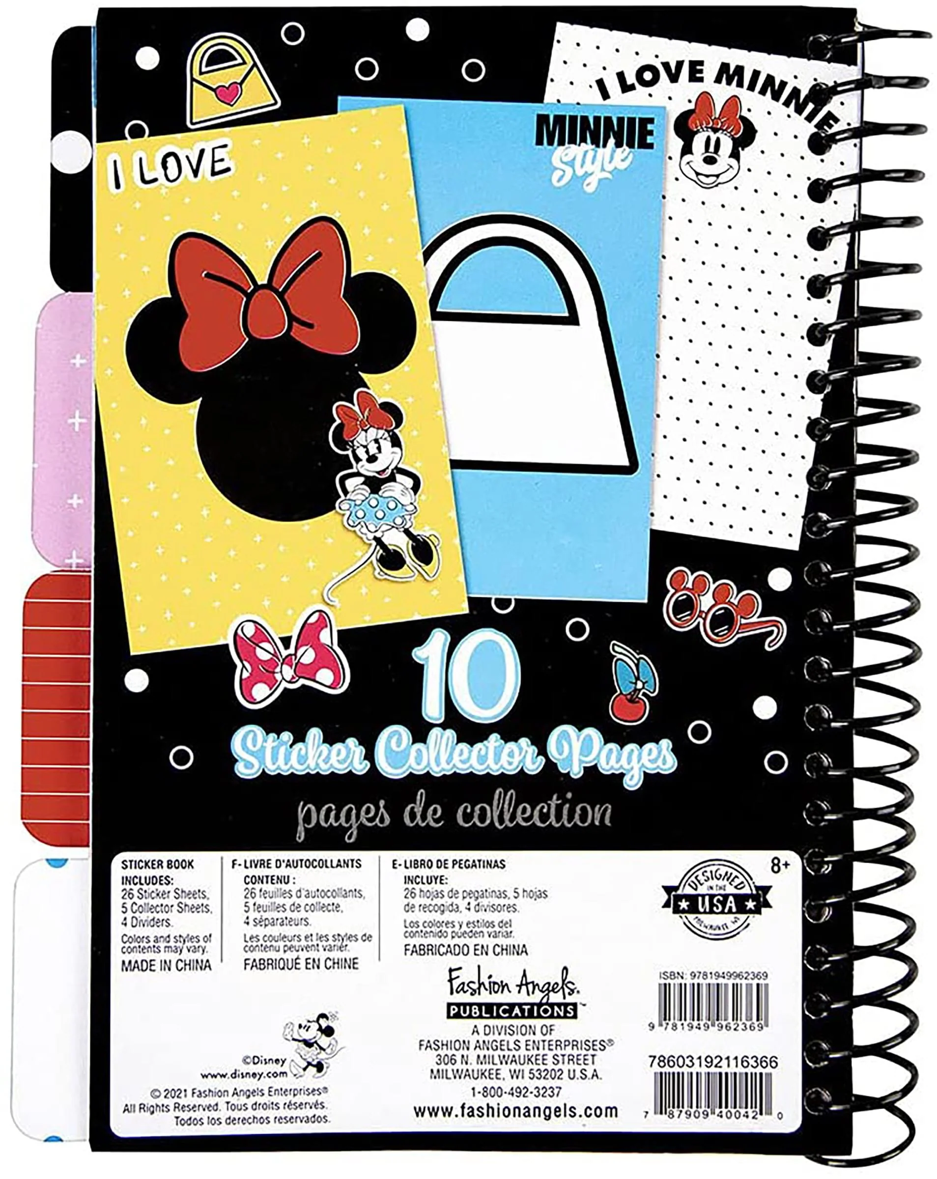 Disney Minnie Mouse Fashion Angels 1000+ Stickers & Collector Book - Image 2