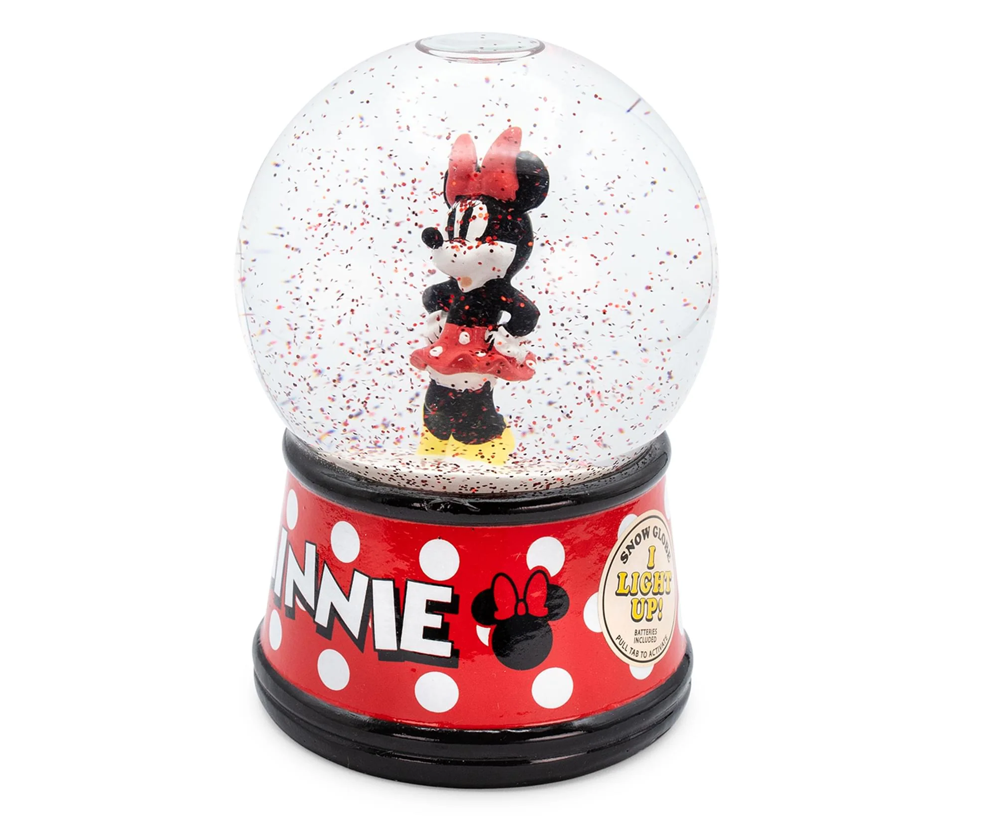Disney Minnie Mouse Light-Up Collectible Snow Globe | 6 Inches Tall - Image 3