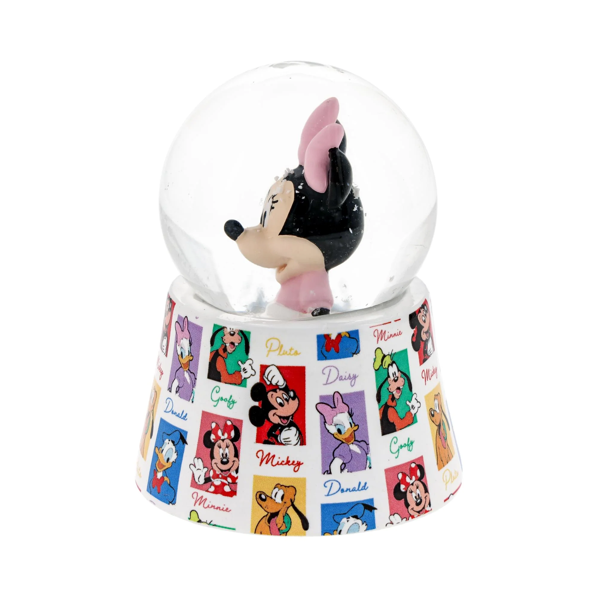 Disney Minnie Mouse Pink 3-Inch Mini Light-Up Snow Globe - Image 3
