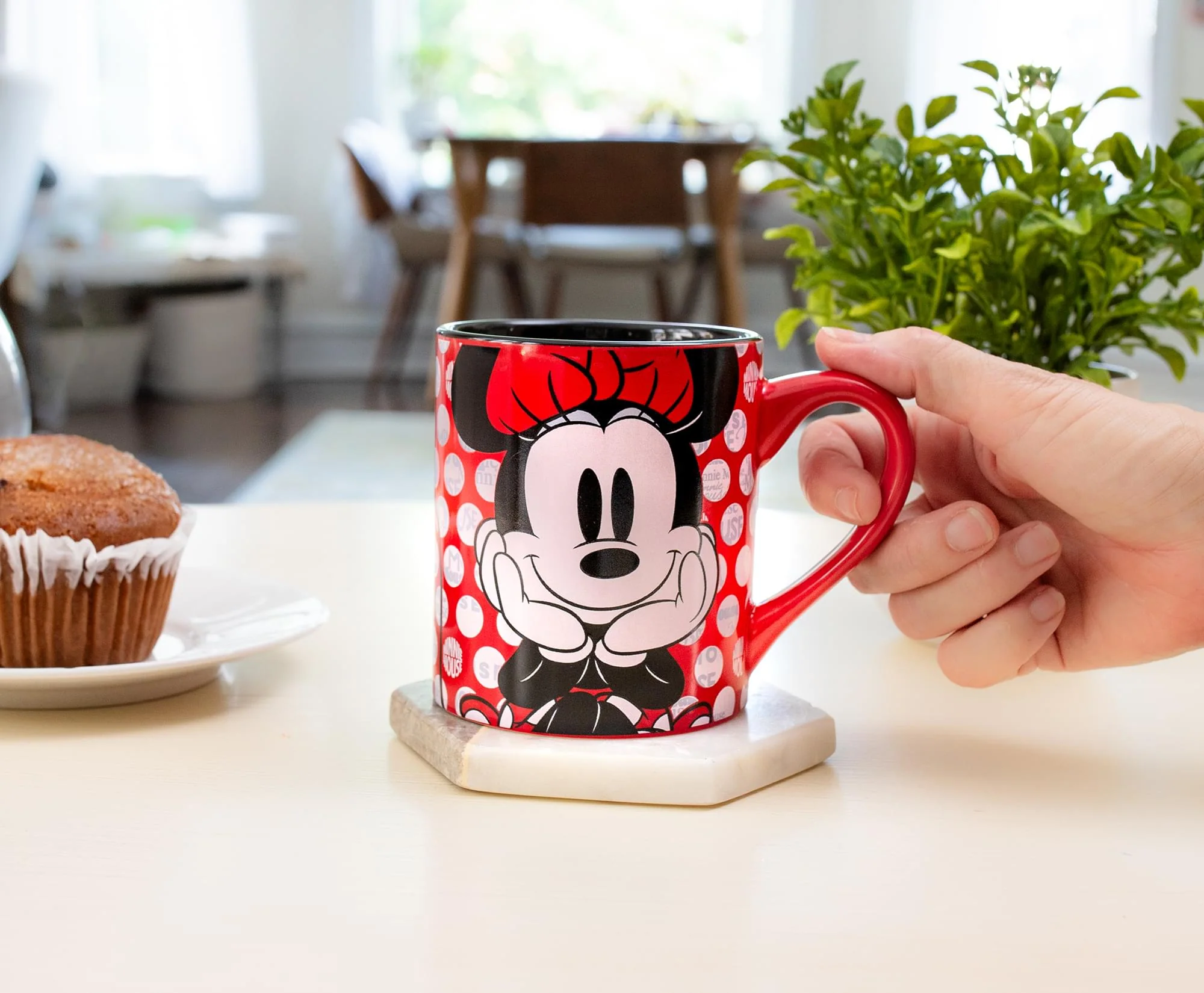 Disney Minnie Mouse Rock the Dots Ceramic Coffee Mug | Holds 14 Ounces - Image 3
