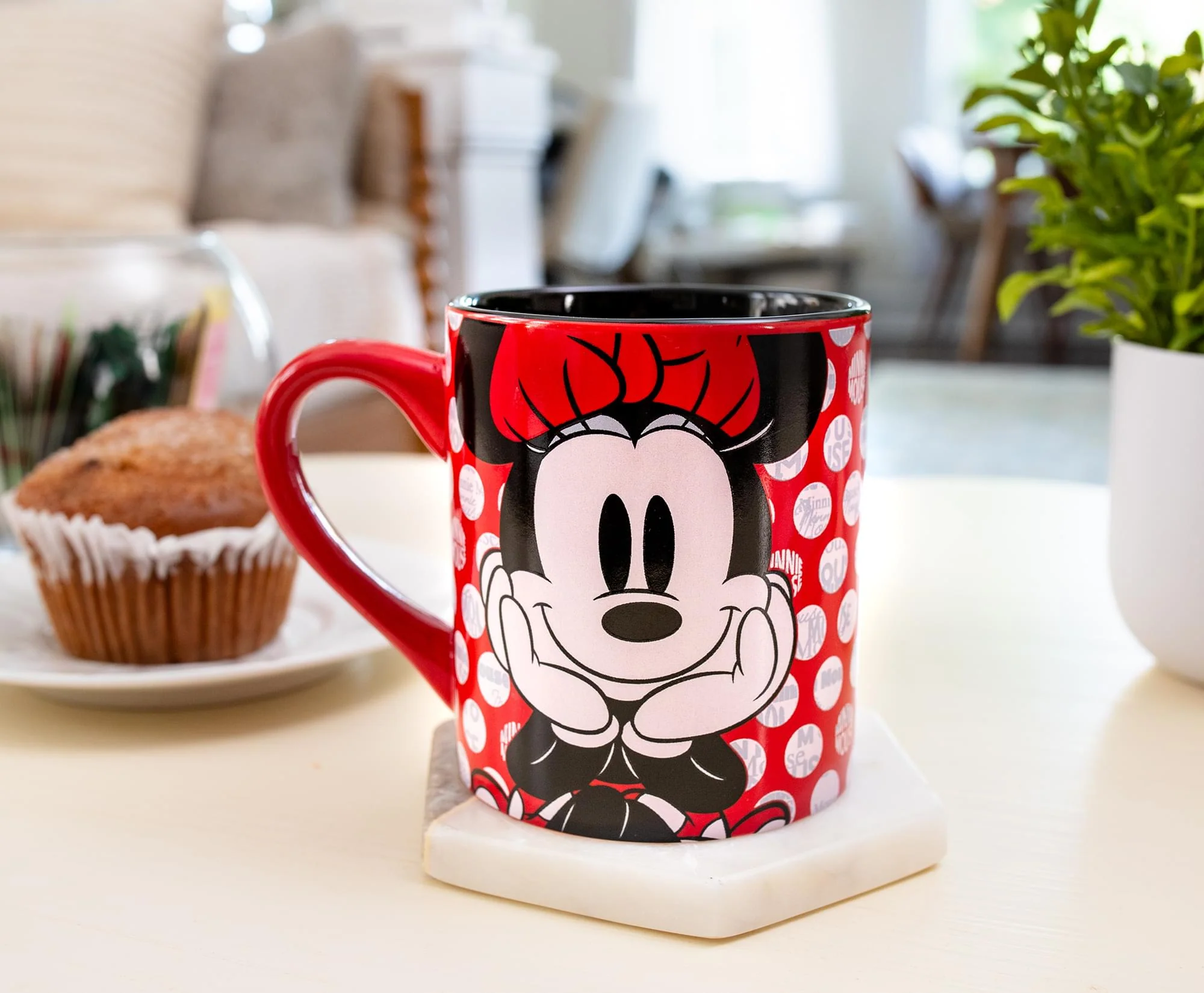 Disney Minnie Mouse Rock the Dots Ceramic Coffee Mug | Holds 14 Ounces - Image 4