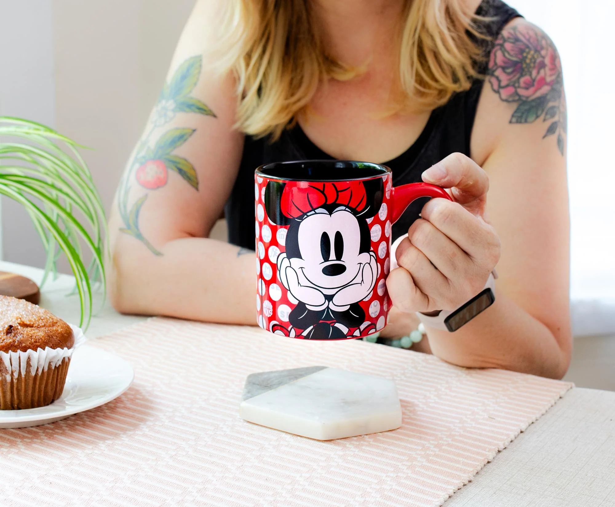 Disney Minnie Mouse Rock the Dots Ceramic Coffee Mug | Holds 14 Ounces - Image 7