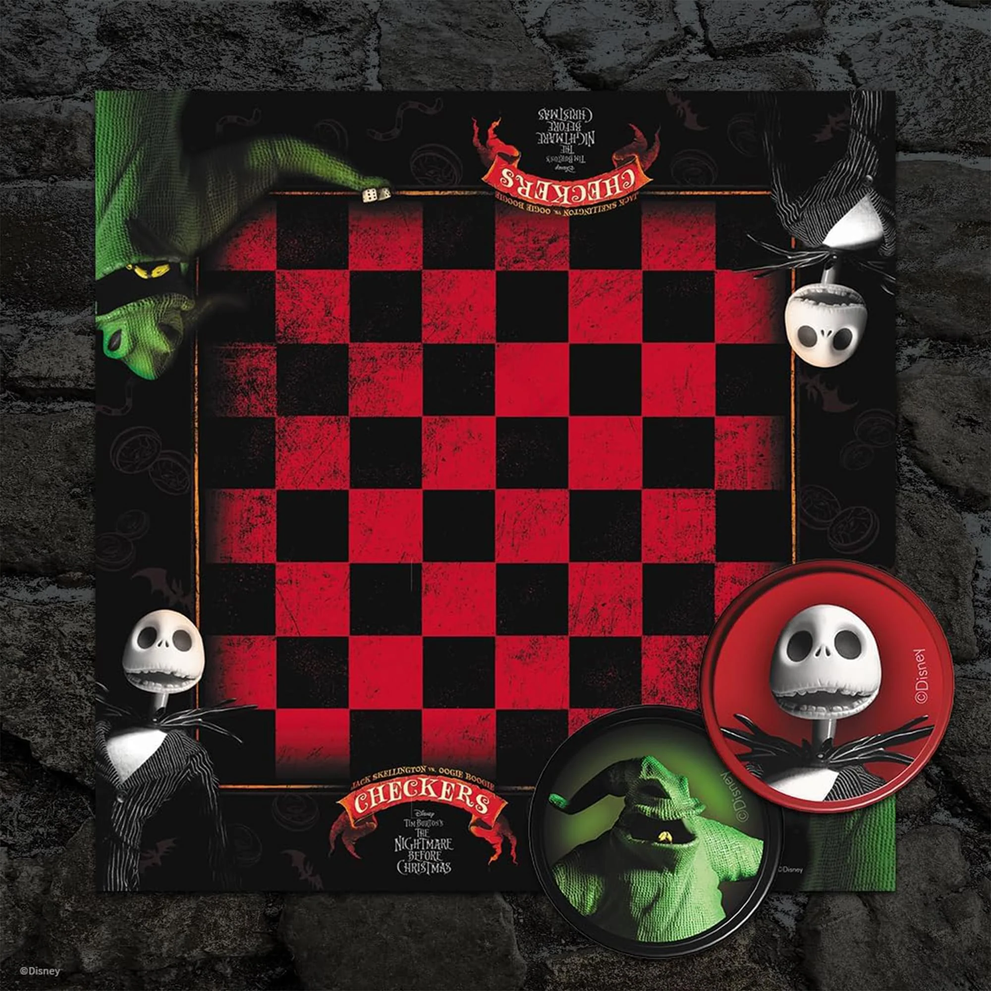 Disney Nightmare Before Christmas Checkers Game - Image 2