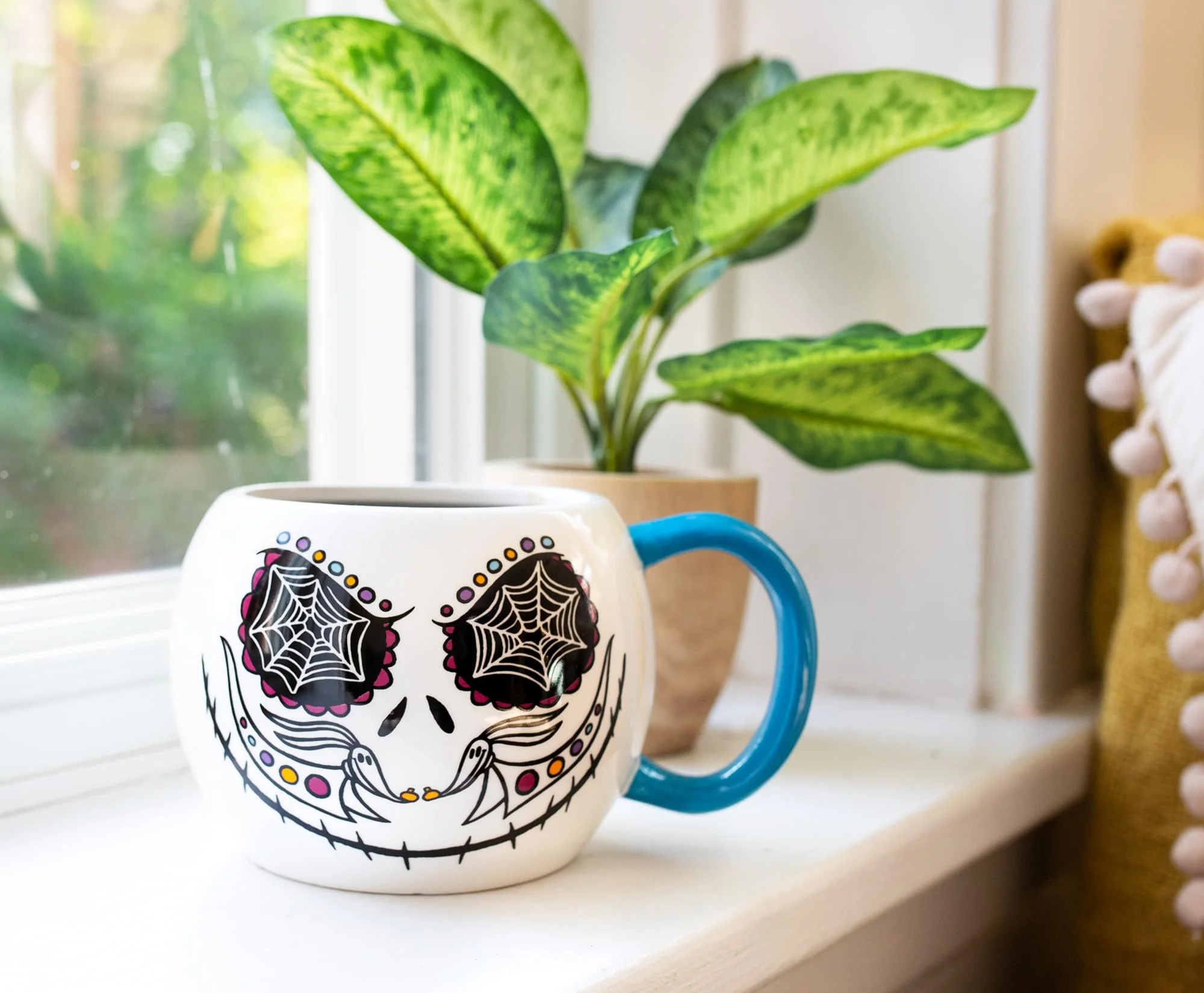 Disney Nightmare Before Christmas Jack Skellington Day of the Dead Ceramic Mug - Image 3