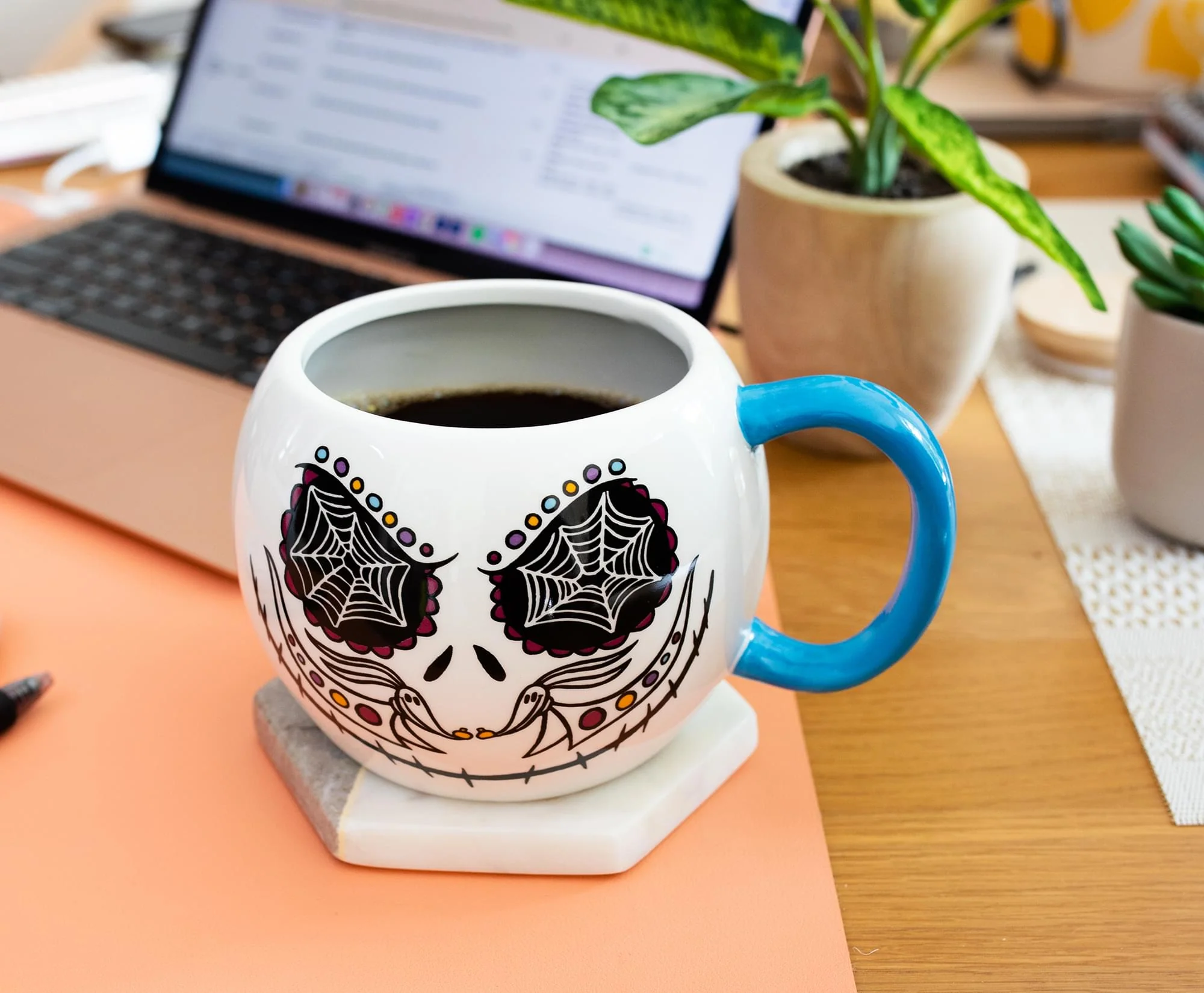 Disney Nightmare Before Christmas Jack Skellington Day of the Dead Ceramic Mug - Image 5