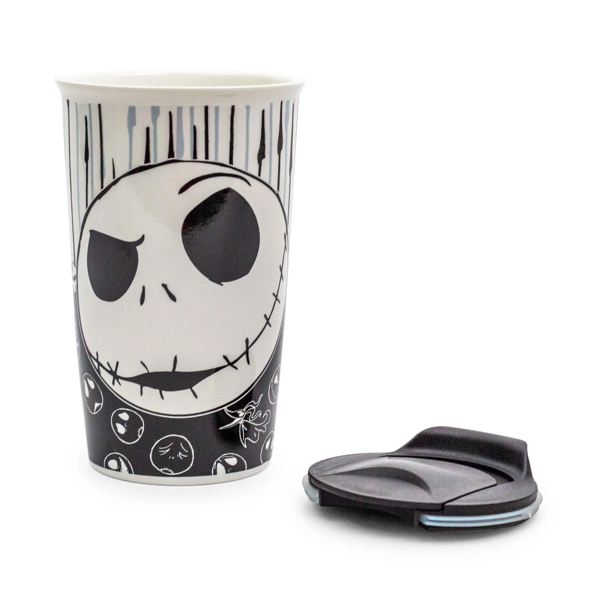 Disney Nightmare Before Christmas Jack with Bones Ceramic Travel Mug | 10 Ounces - Image 3