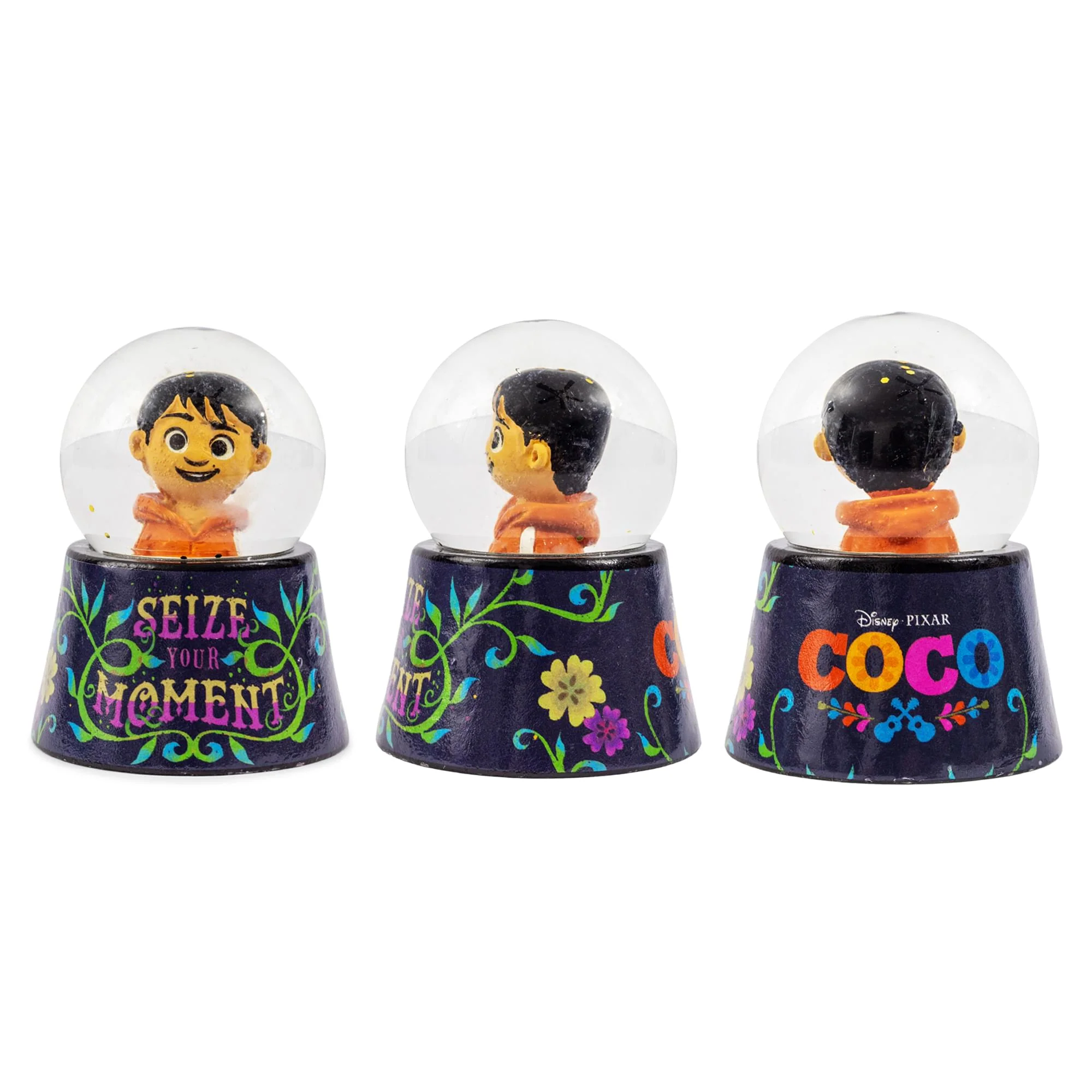 Disney Pixar Coco "Seize Your Moment" Mini Light-Up Snow Globe | 3 Inches Tall - Image 3