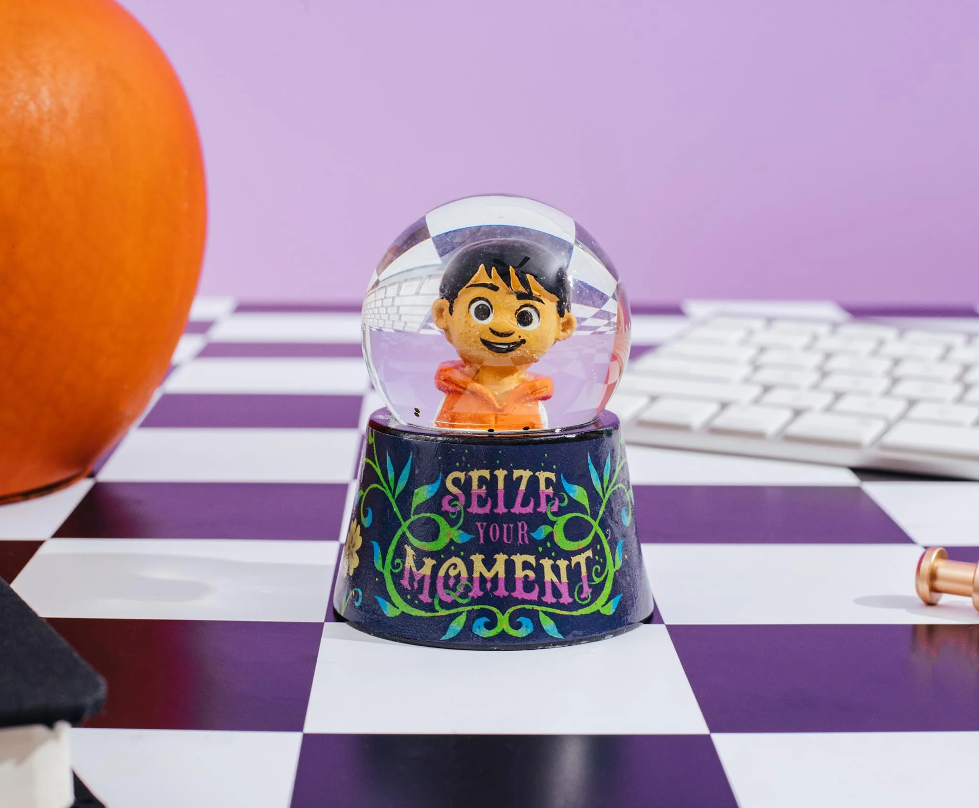Disney Pixar Coco "Seize Your Moment" Mini Light-Up Snow Globe | 3 Inches Tall - Image 4