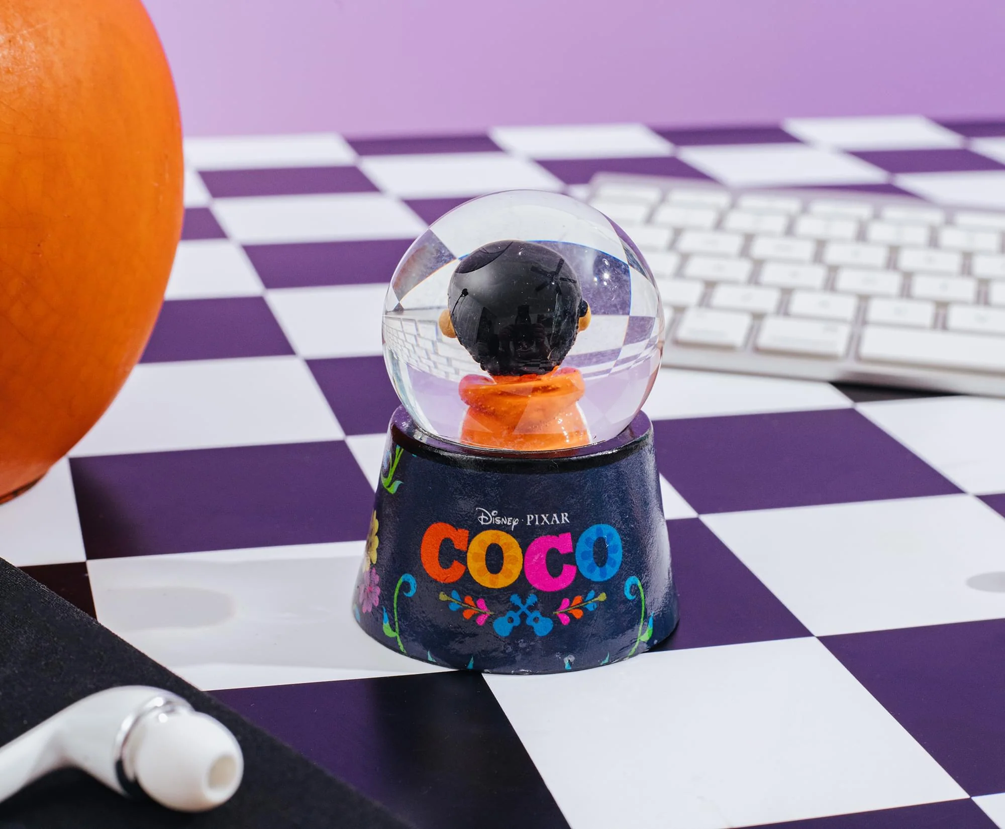 Disney Pixar Coco "Seize Your Moment" Mini Light-Up Snow Globe | 3 Inches Tall - Image 5