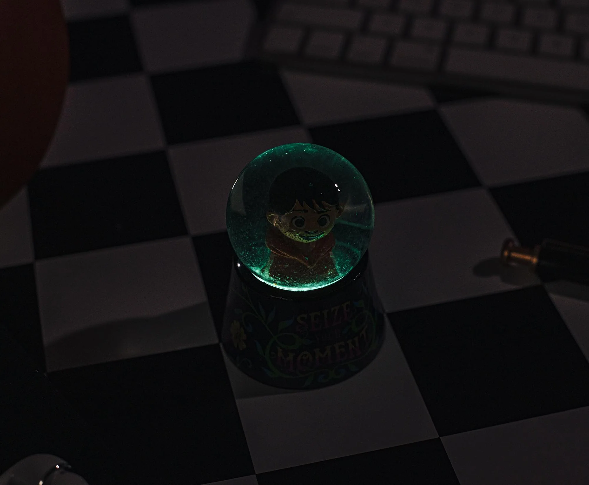Disney Pixar Coco "Seize Your Moment" Mini Light-Up Snow Globe | 3 Inches Tall - Image 7