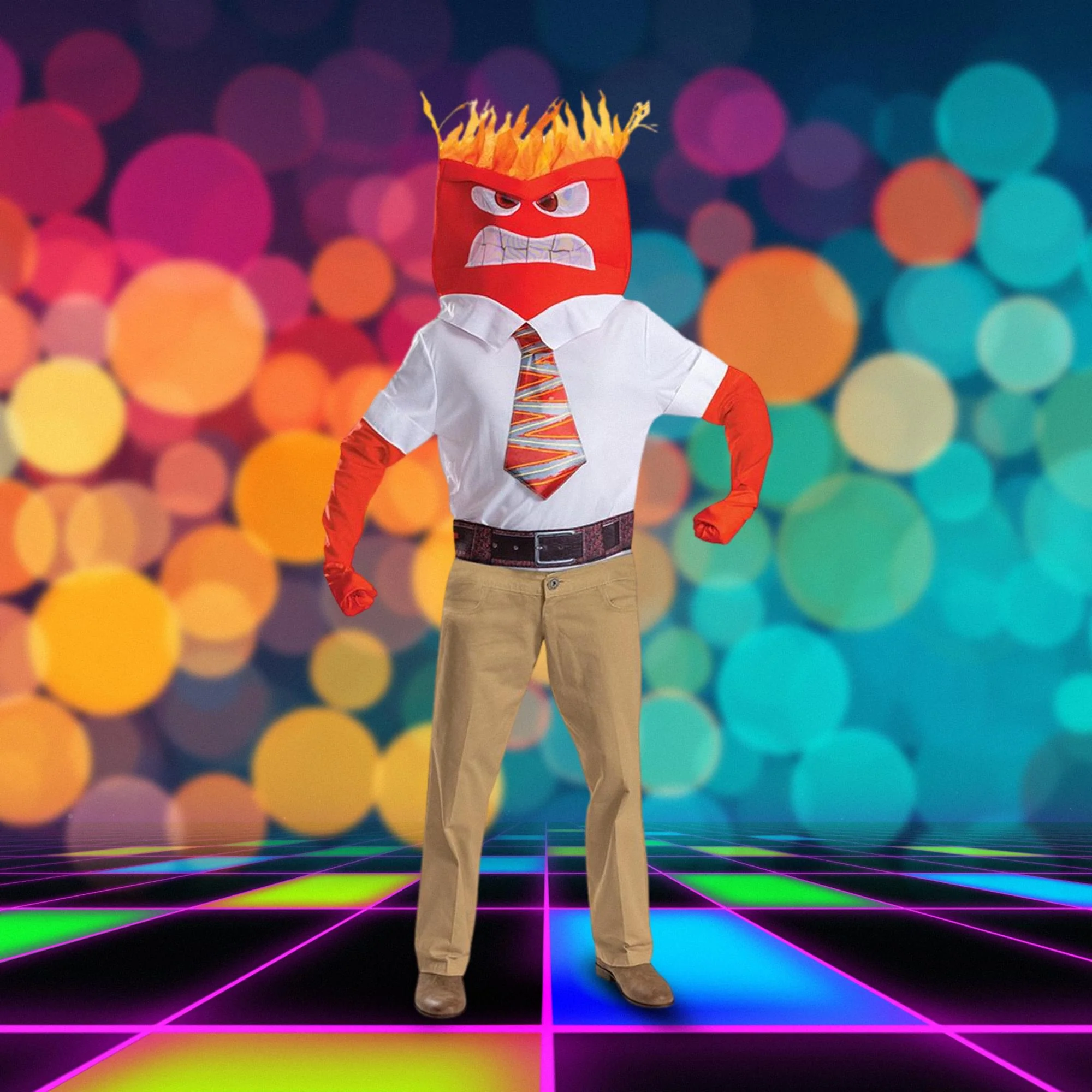 Disney Pixar Inside Out Anger Adult Costume - Image 13