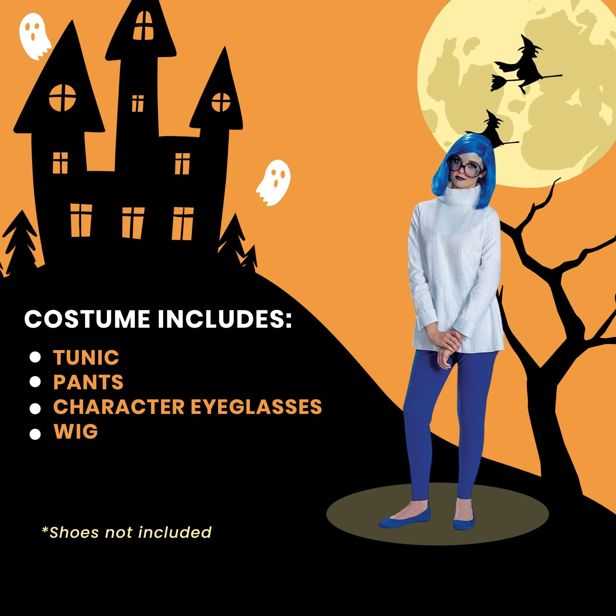 Disney Pixar Inside Out Sadness Deluxe Adult Costume - Image 31