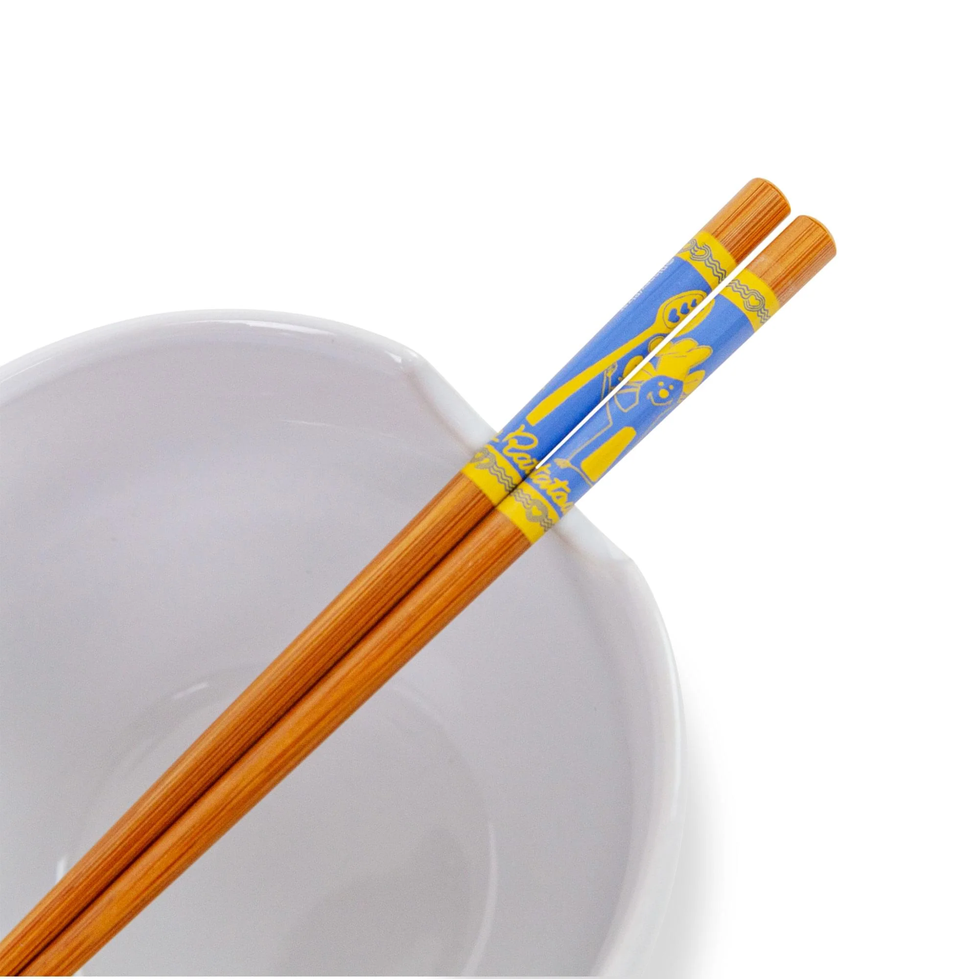Disney Pixar Ratatouille 20-Ounce Ceramic Ramen Bowl and Chopstick Set - Image 2
