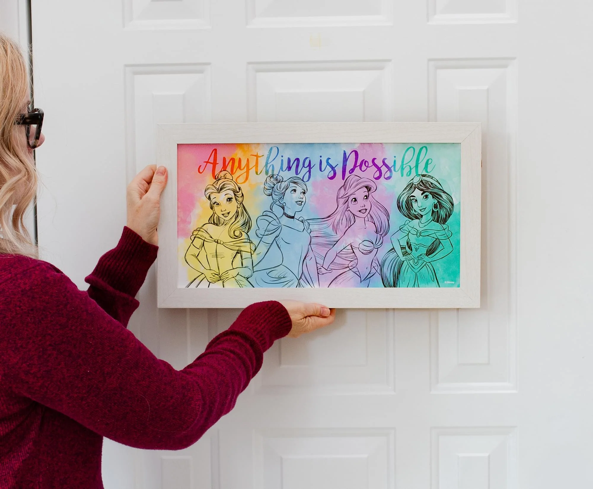Disney Princess "Anything Is Possible" Wooden Hanging Wall Art | 10 x 18 Inches - Image 6