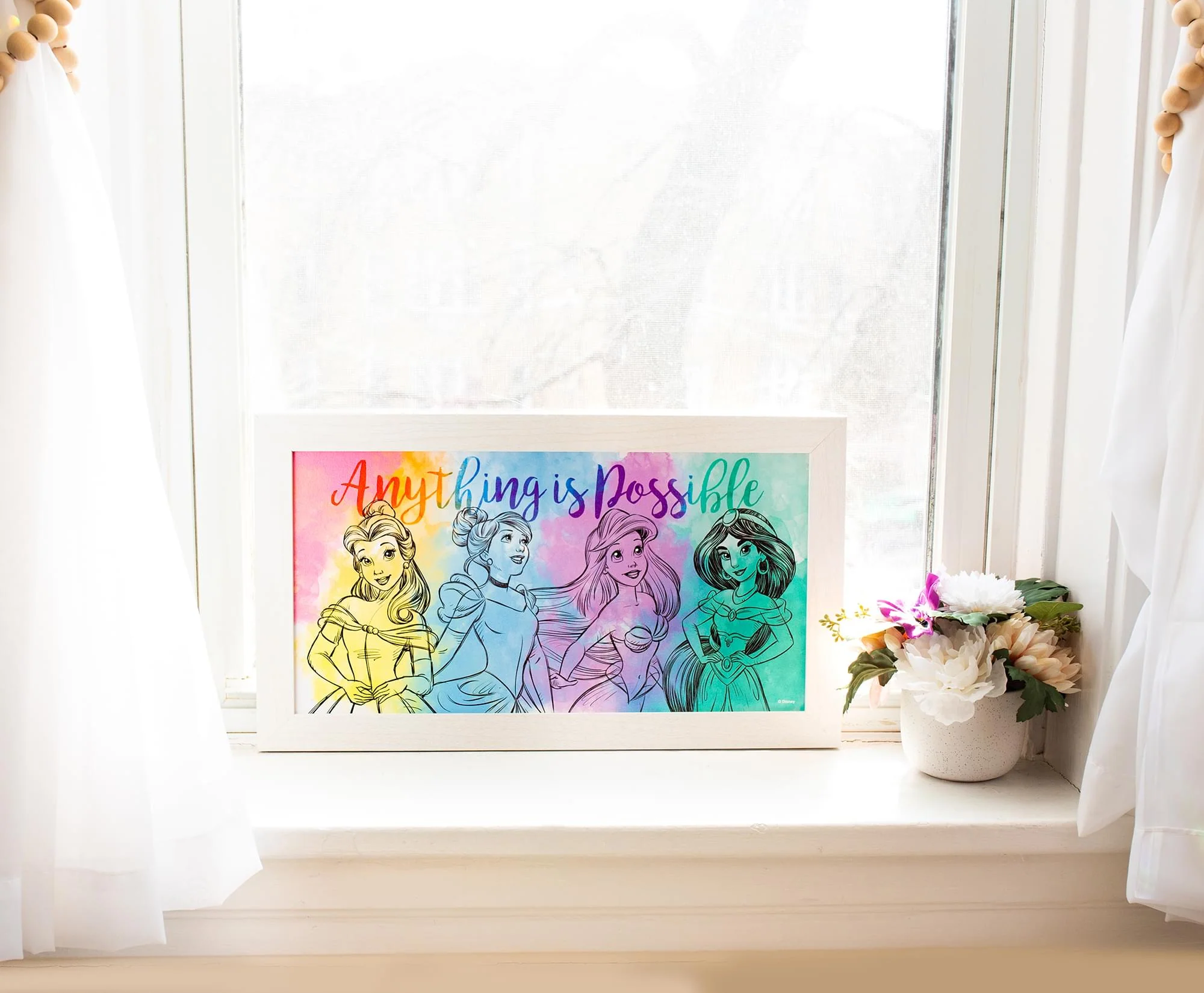 Disney Princess "Anything Is Possible" Wooden Hanging Wall Art | 10 x 18 Inches - Image 7