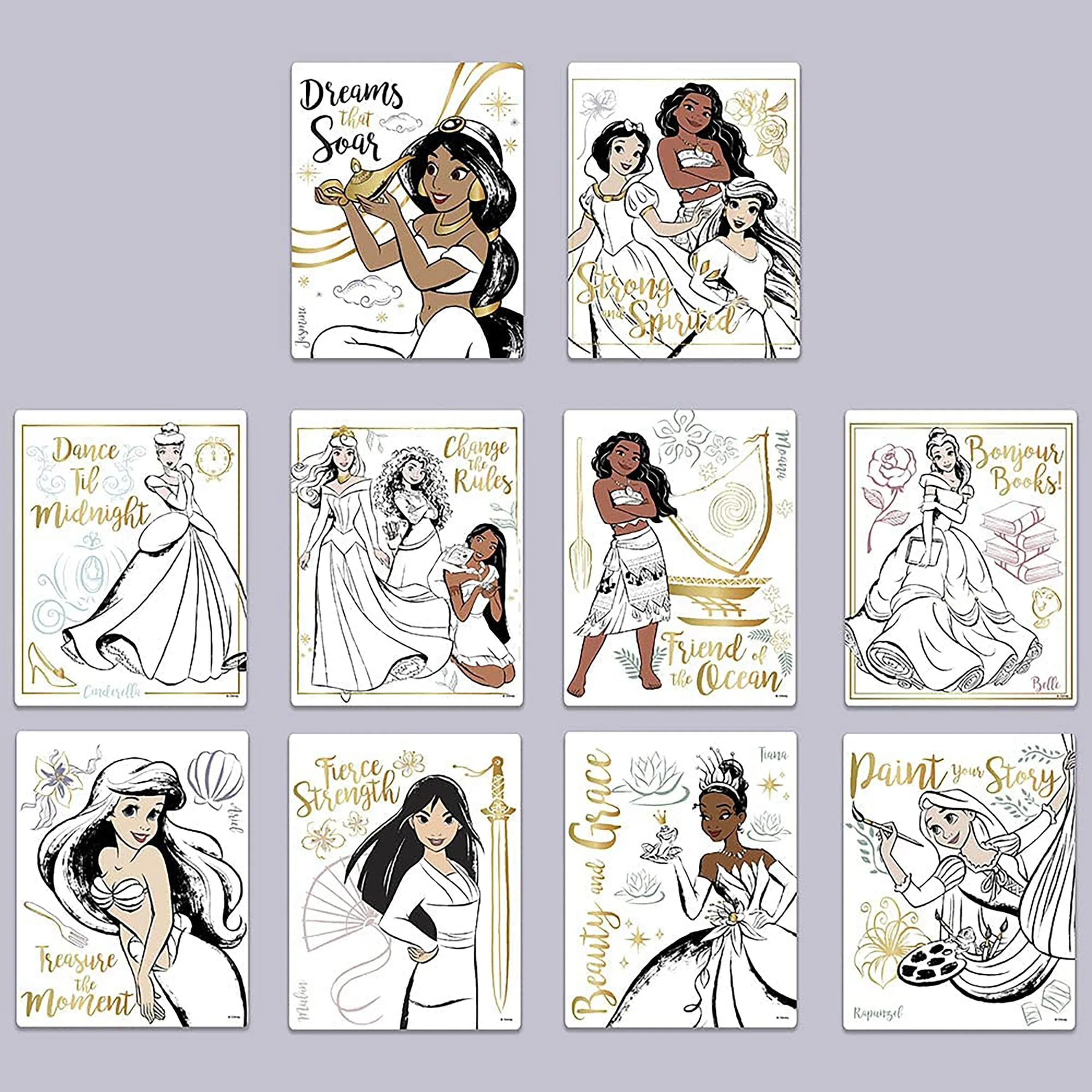 Disney Princess Fashion Angels Watercolor Portfolio Set - Image 4