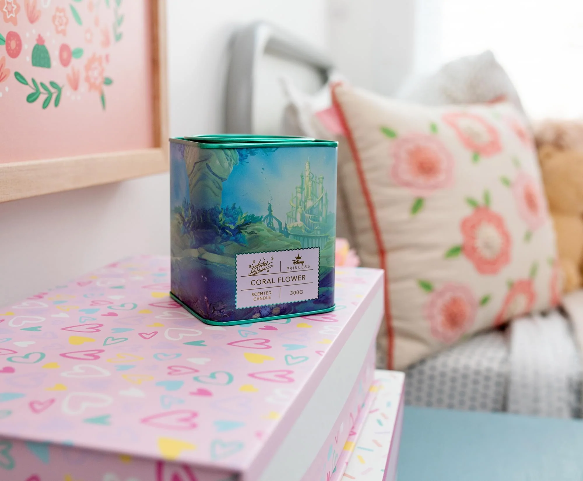 Disney Princess Home Collection 11-Ounce Scented Tea Tin Candle | Ariel - Image 3