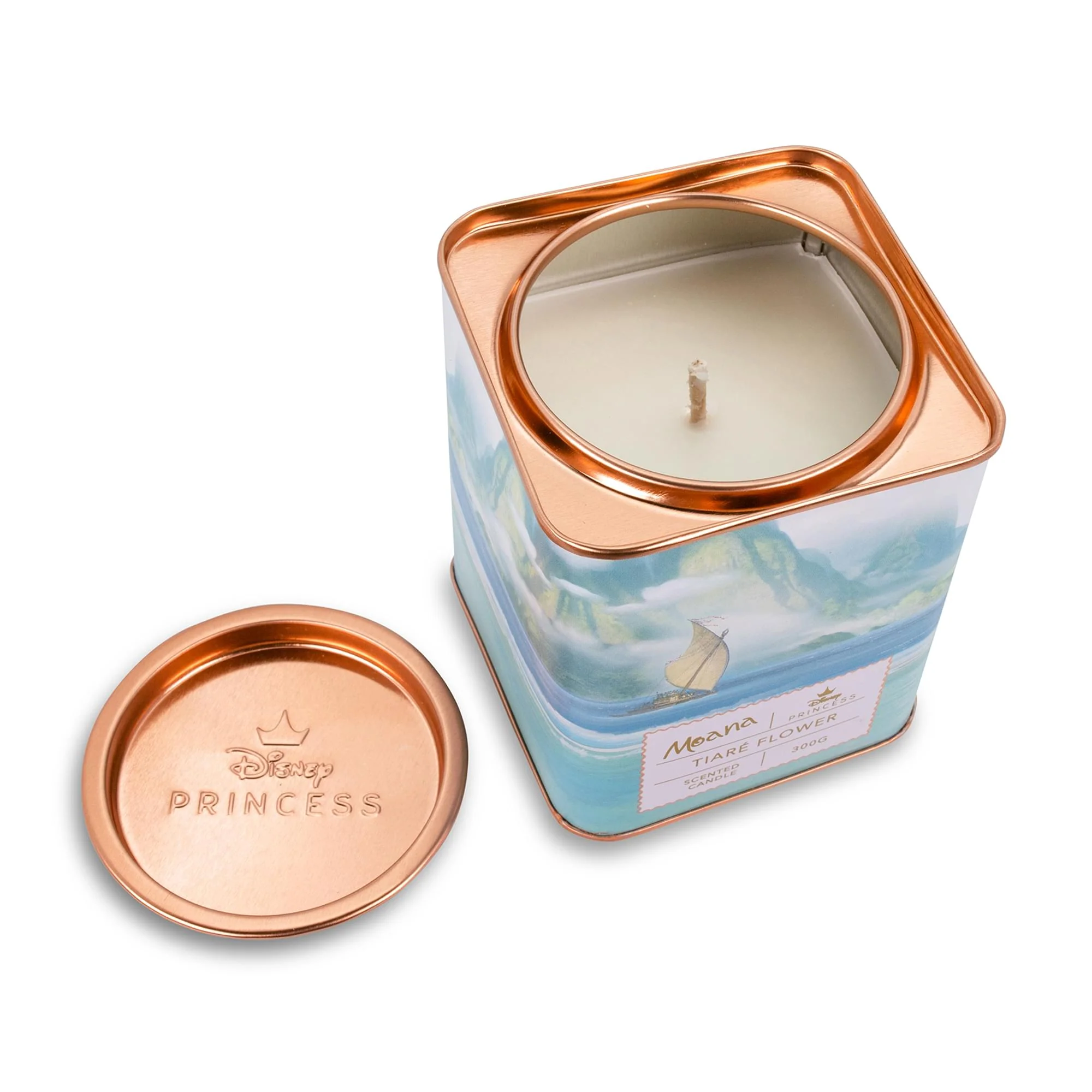 Disney Princess Home Collection 11-Ounce Scented Tea Tin Candle | Moana - Image 2