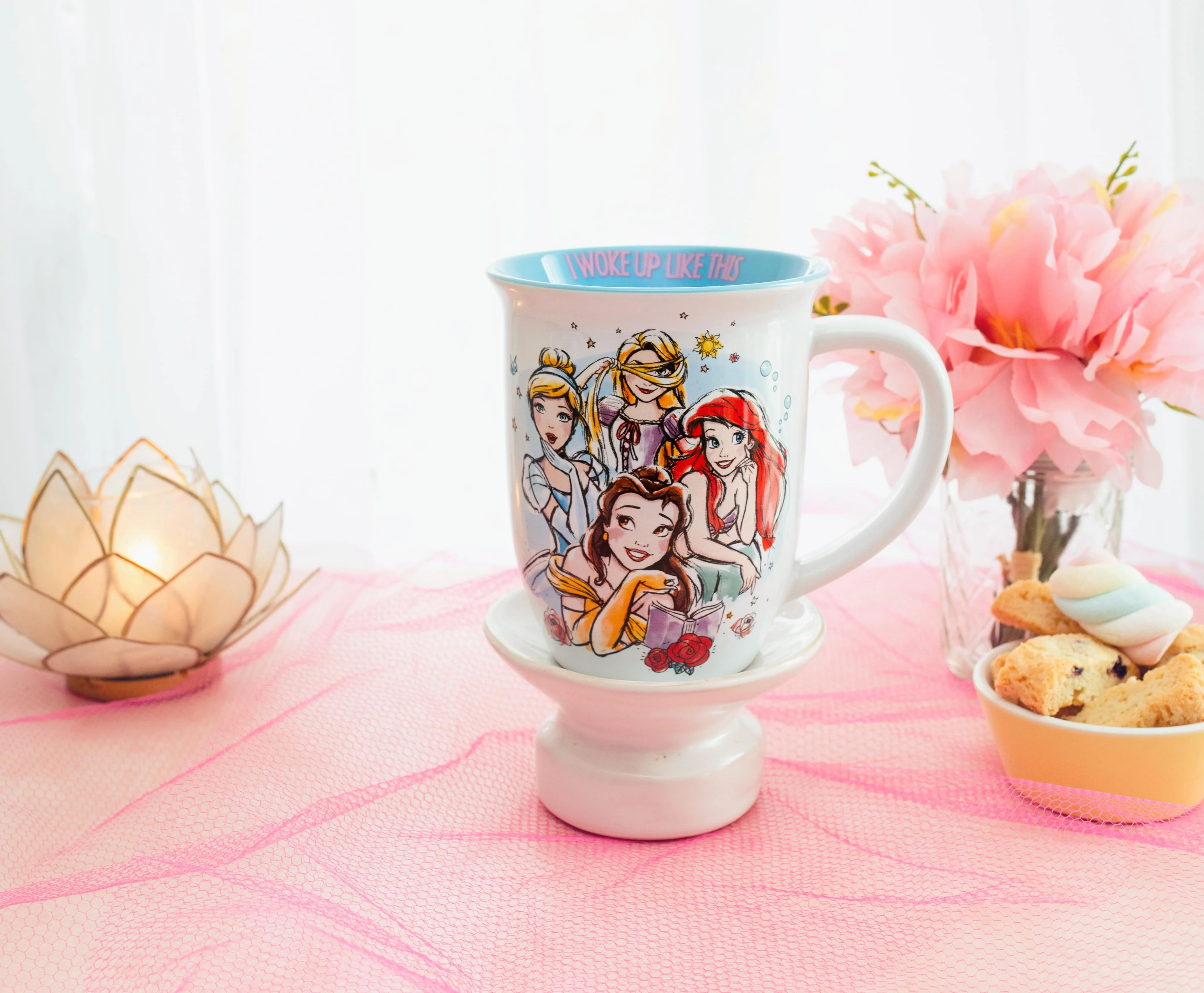 Disney Princess "I Woke Up Like This" Wide Rim Ceramic Mug | Holds 16 Ounces - Image 3