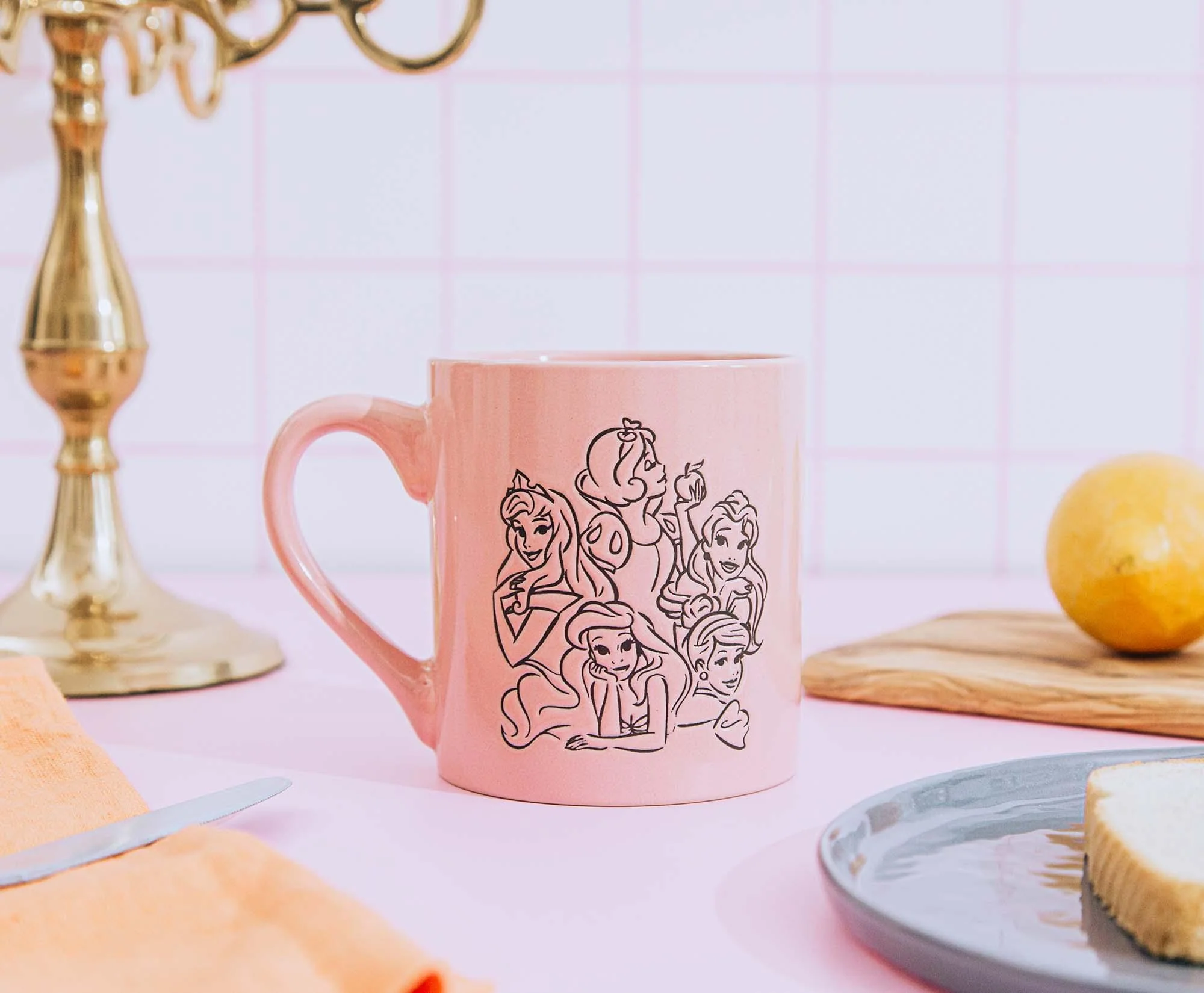 Disney Princess Pink Wax-Resist Ceramic Mug | Holds 14 Ounces - Image 3