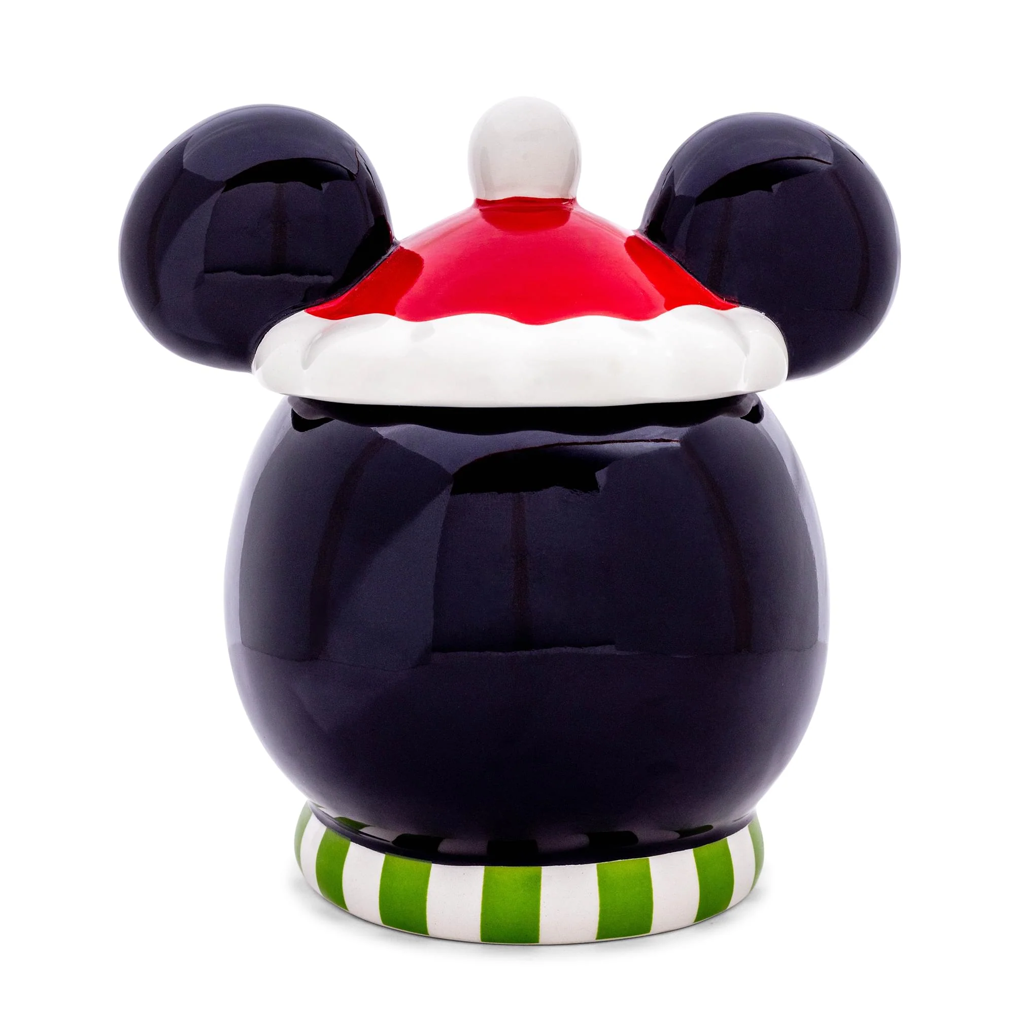 Disney Santa Mickey Mouse 6-inch Sculpted Ceramic Snack Jar - Image 4