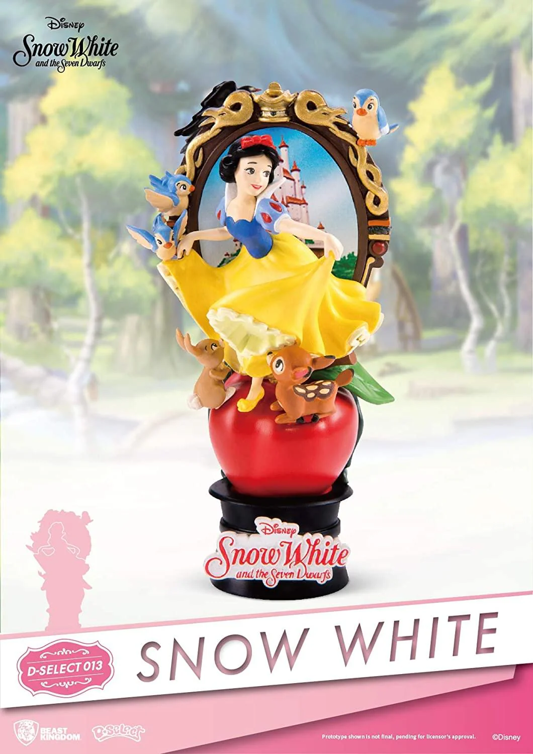 Disney Snow White 6 Inch Beast Kingdom Diorama Statue - Image 2