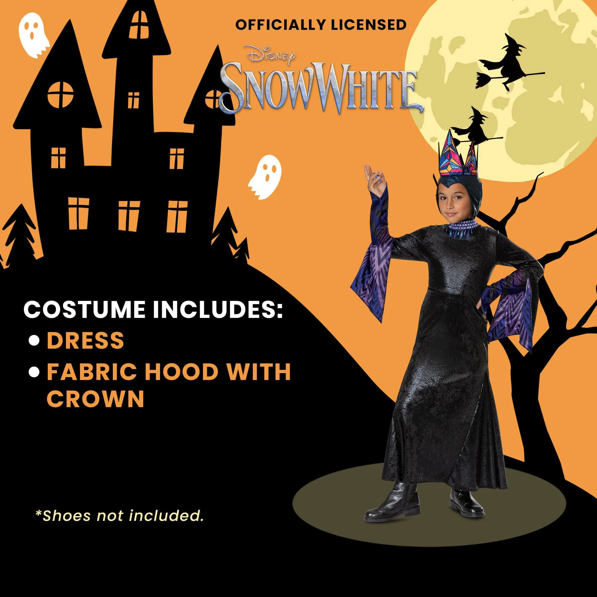 Disney Snow White Movie Evil Queen Deluxe Child Costume - Image 25