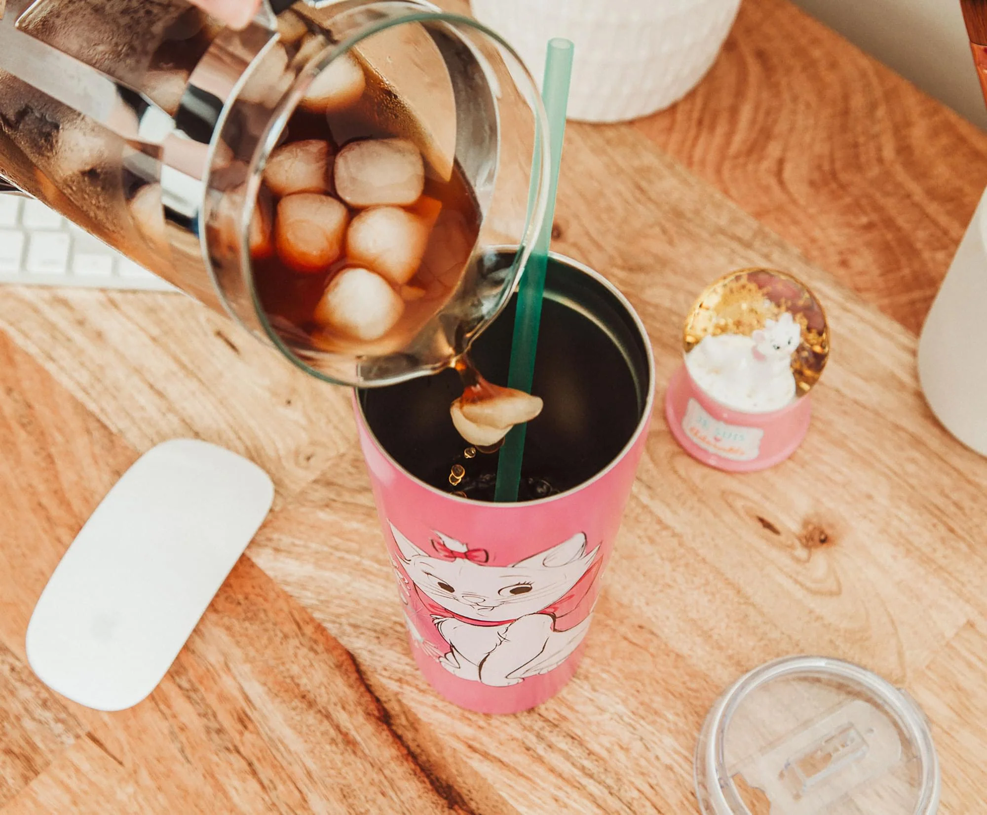 Disney The Aristocats Marie "Bonjour" Stainless Steel Tumbler | Holds 22 Ounces - Image 6
