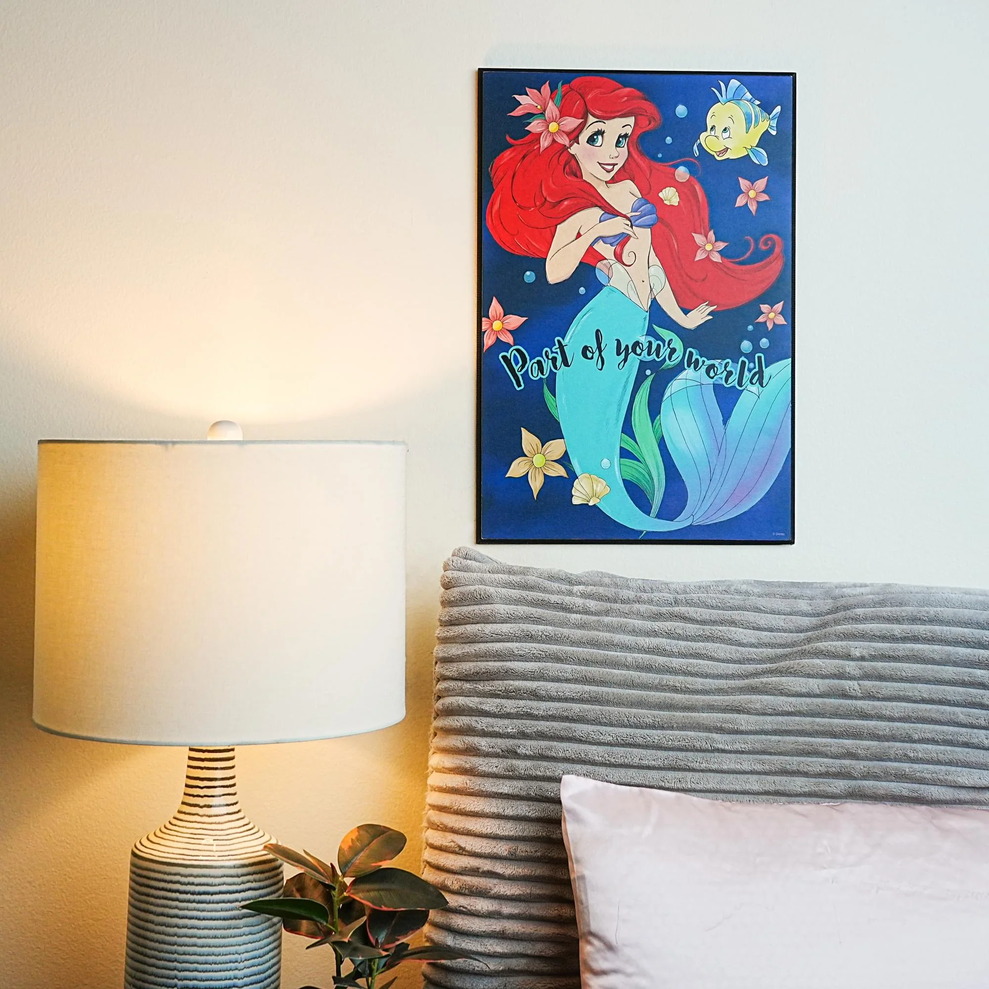 Disney The Little Mermaid "Part Of Your World" 13 x 19 Inch Hanging Wood Wall Art - Image 3