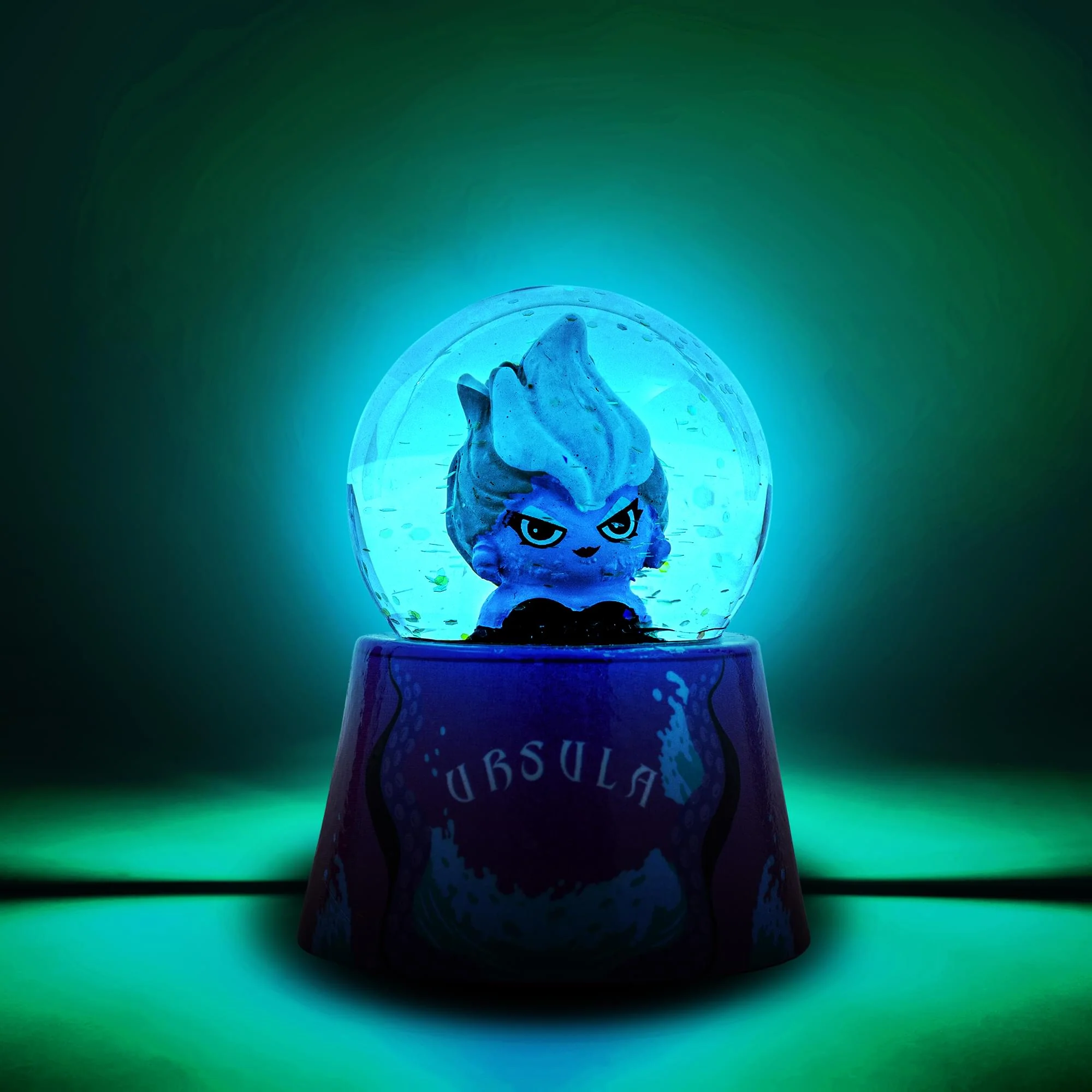 Disney The Little Mermaid Ursula Mini Light-Up Snow Globe | 3 Inches Tall - Image 2