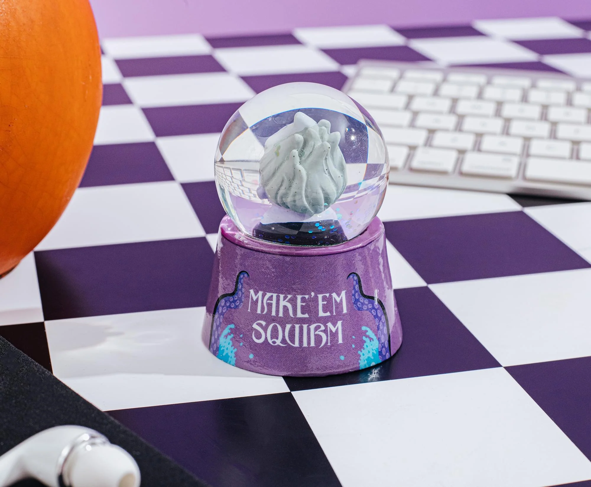 Disney The Little Mermaid Ursula Mini Light-Up Snow Globe | 3 Inches Tall - Image 6