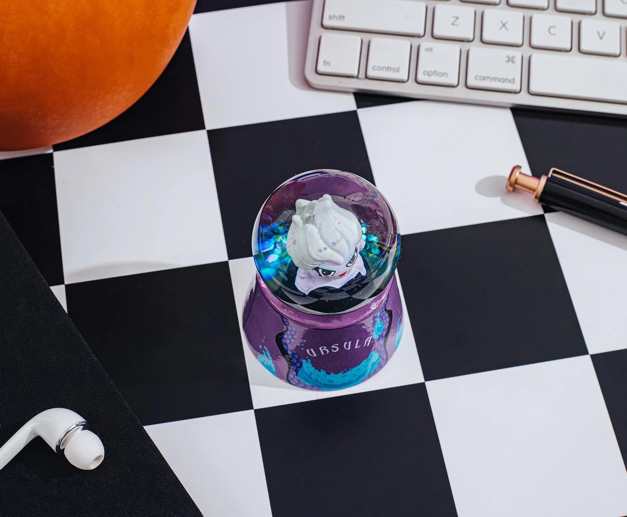 Disney The Little Mermaid Ursula Mini Light-Up Snow Globe | 3 Inches Tall - Image 7