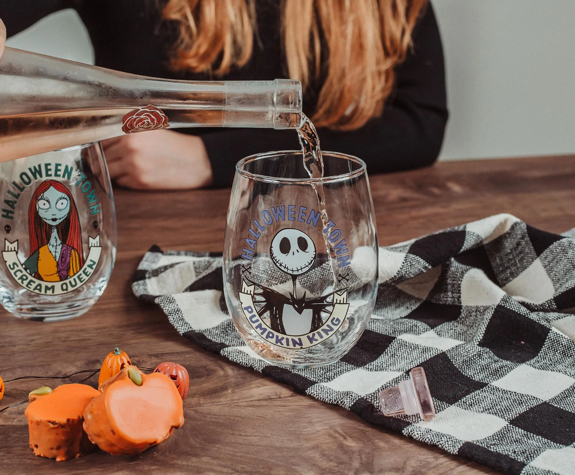 Disney The Nightmare Before Christmas 20-Ounce Stemless Wine Glasses | Set of 2 - Image 3