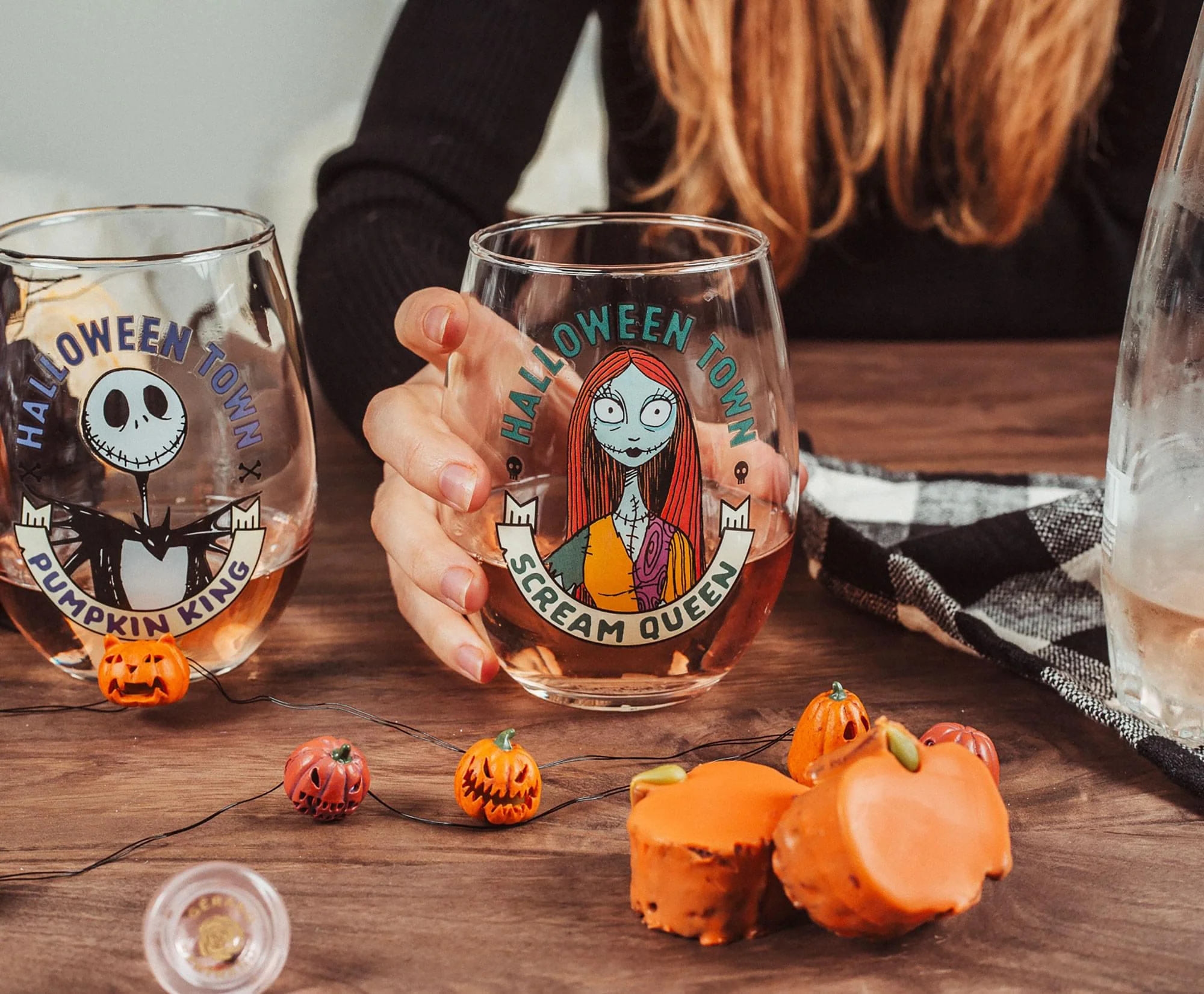 Disney The Nightmare Before Christmas 20-Ounce Stemless Wine Glasses | Set of 2 - Image 4