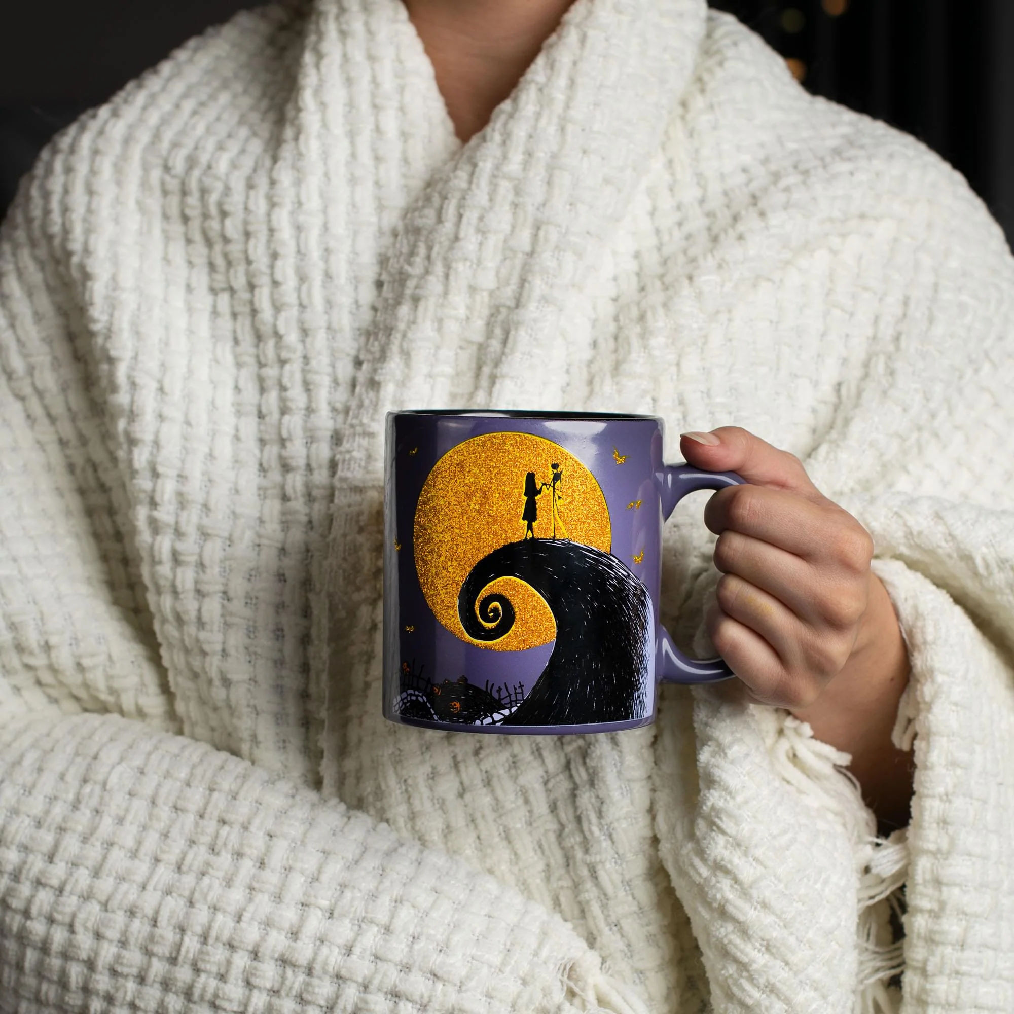 Disney The Nightmare Before Christmas Ceramic Glitter Mug | Holds 20 Ounces - Image 3