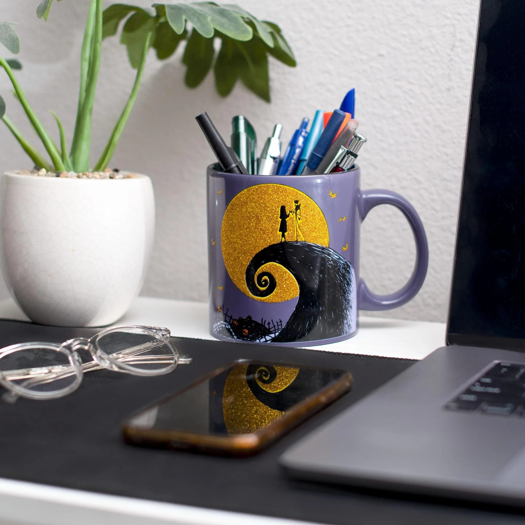 Disney The Nightmare Before Christmas Ceramic Glitter Mug | Holds 20 Ounces - Image 6