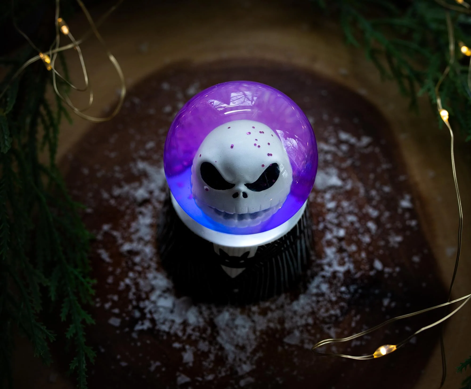 Disney The Nightmare Before Christmas Jack 3-Inch Mini Light-Up Snow Globe - Image 6